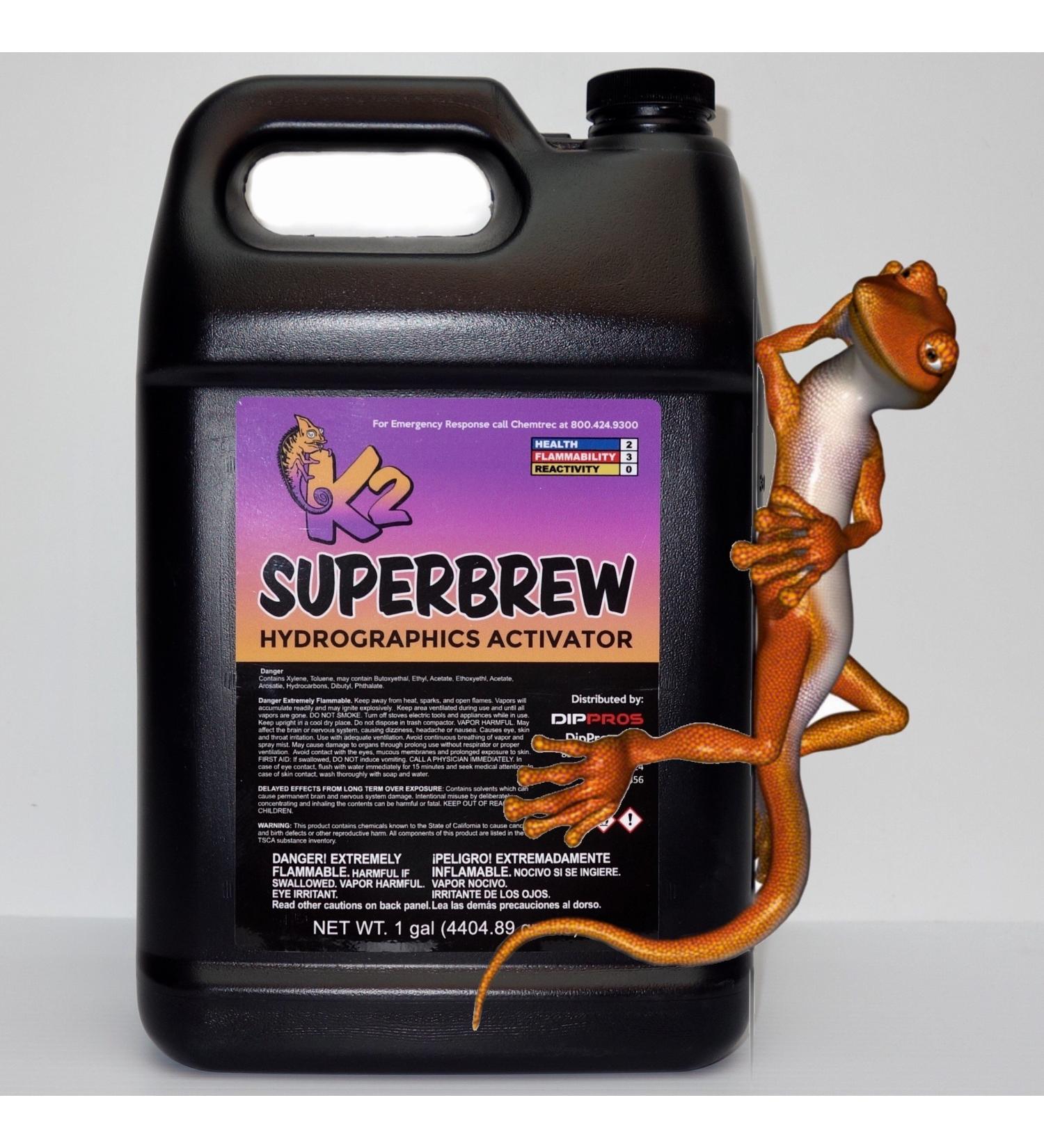 1 Gallon K2 Super Brew Hydrographic Film Water Transfer Activator - Hydro Dip Dipping Solution - Buy Online on GoSupps.com