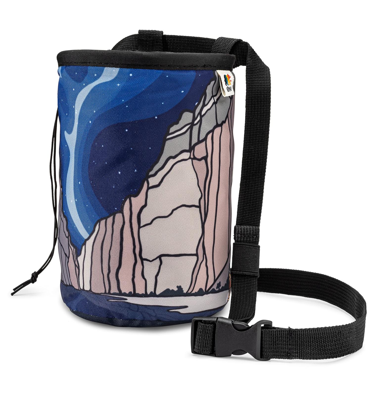 OSO Supply Climbing Chalk Bag with Drawstring Closure - Adjustable Waist Belt for Adults and Kids | Ideal for Rock Climbing, Bouldering, and Weightlifting - Buy Online on GoSupps.com