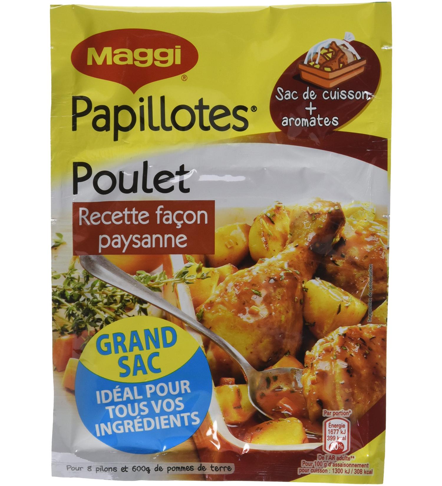 Maggi Papillotes Poulet Fa on Paysanne (1 Sachet) - 32g - Lot de 8 - Buy Online on GoSupps.com
