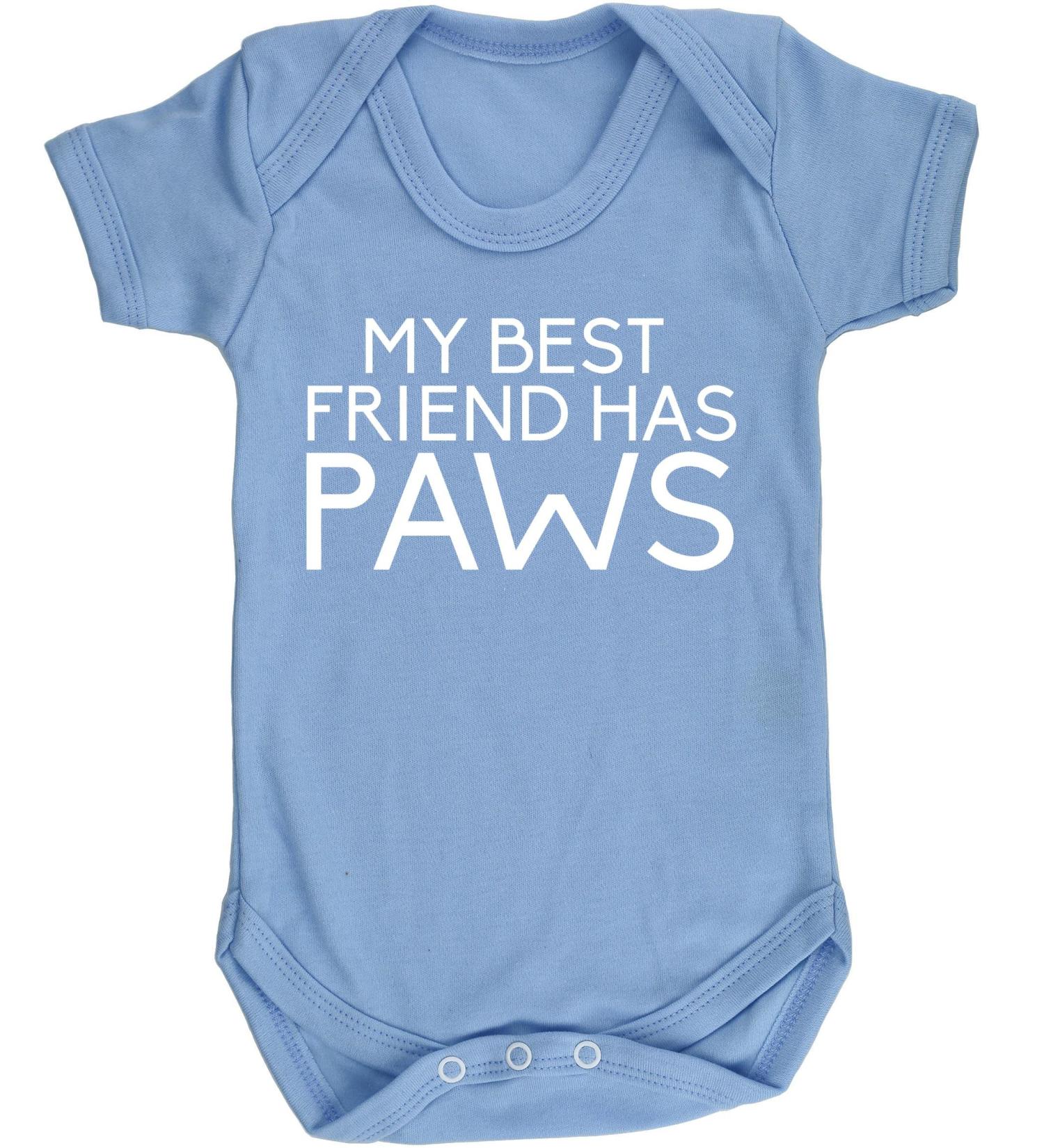Hippowarehouse My Best Friend Has Paws Baby Vest Bodysuit | Short Sleeve for Boys and Girls - Buy Online on GoSupps.com