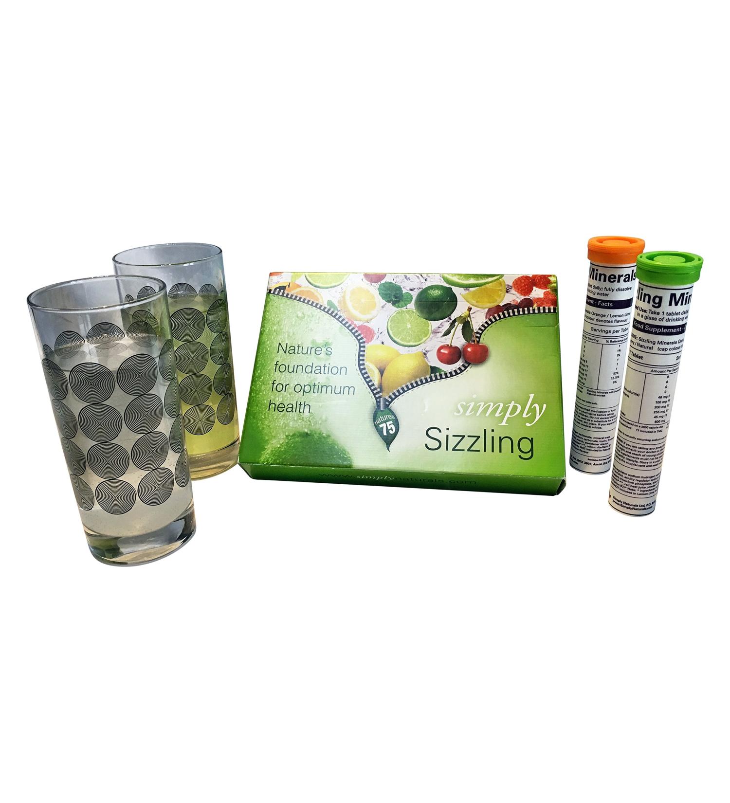 Organic Sizzling Minerals - Orange + Lemon/Lime Flavour | Simply Natural Plant Derived - Buy Online on GoSupps.com