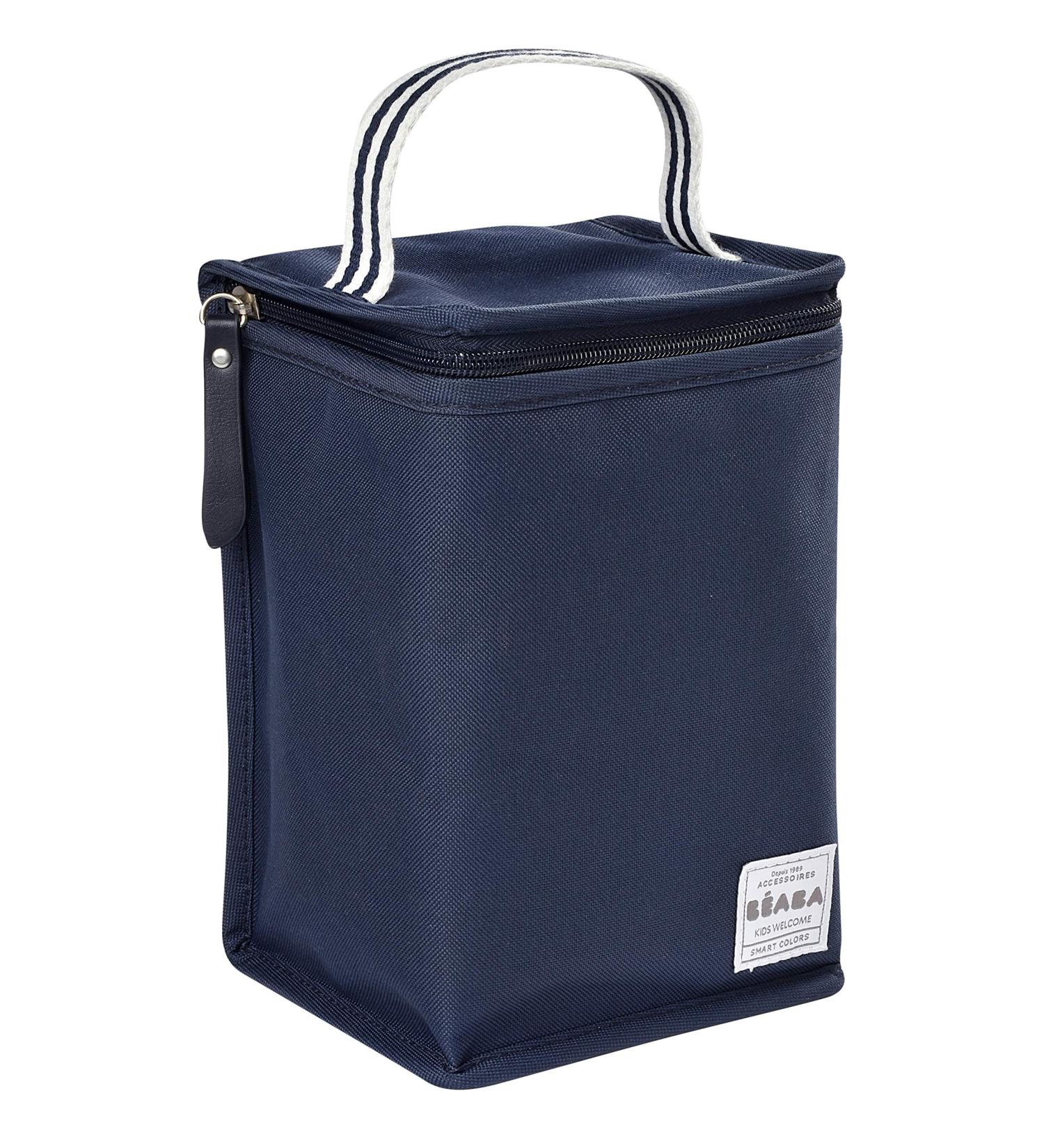 Insulated Large Capacity Baby Meal Pouch - Thermal Bottle Storage - Navy Blue - Buy Online on GoSupps.com