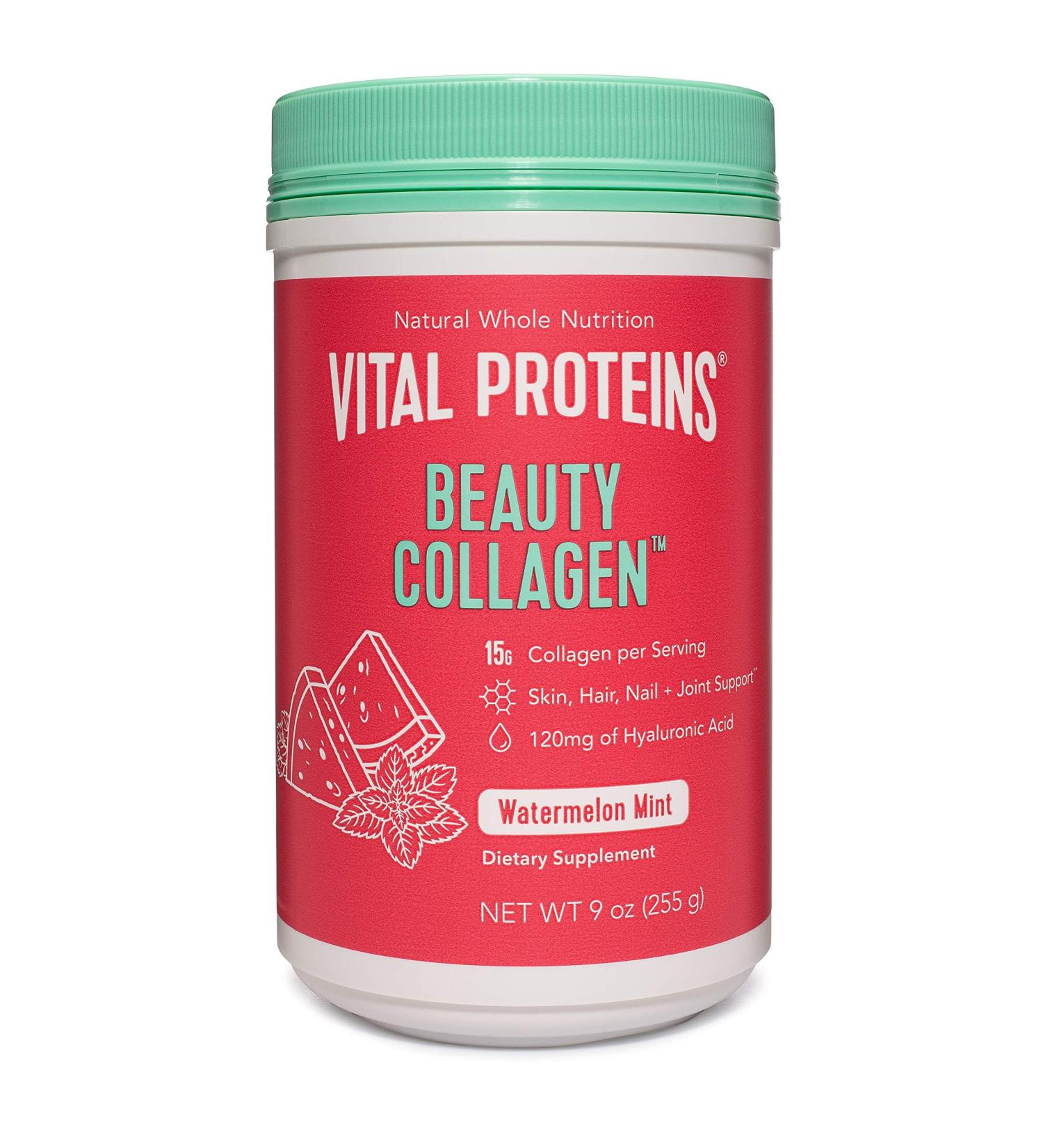 Vital Proteins Beauty Collagen Watermelon Mint 9 oz - Hydrate & Glow - Buy Online on GoSupps.com