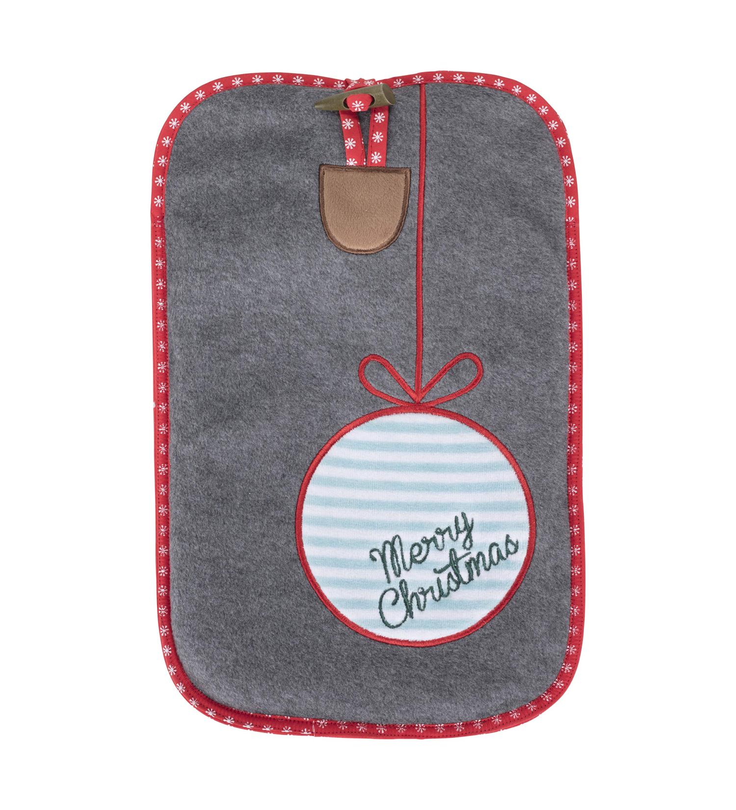 Fashy 2.0L Hot Water Bottle with Cover - Merry Christmas Design | International Shipping Available - Buy Online on GoSupps.com