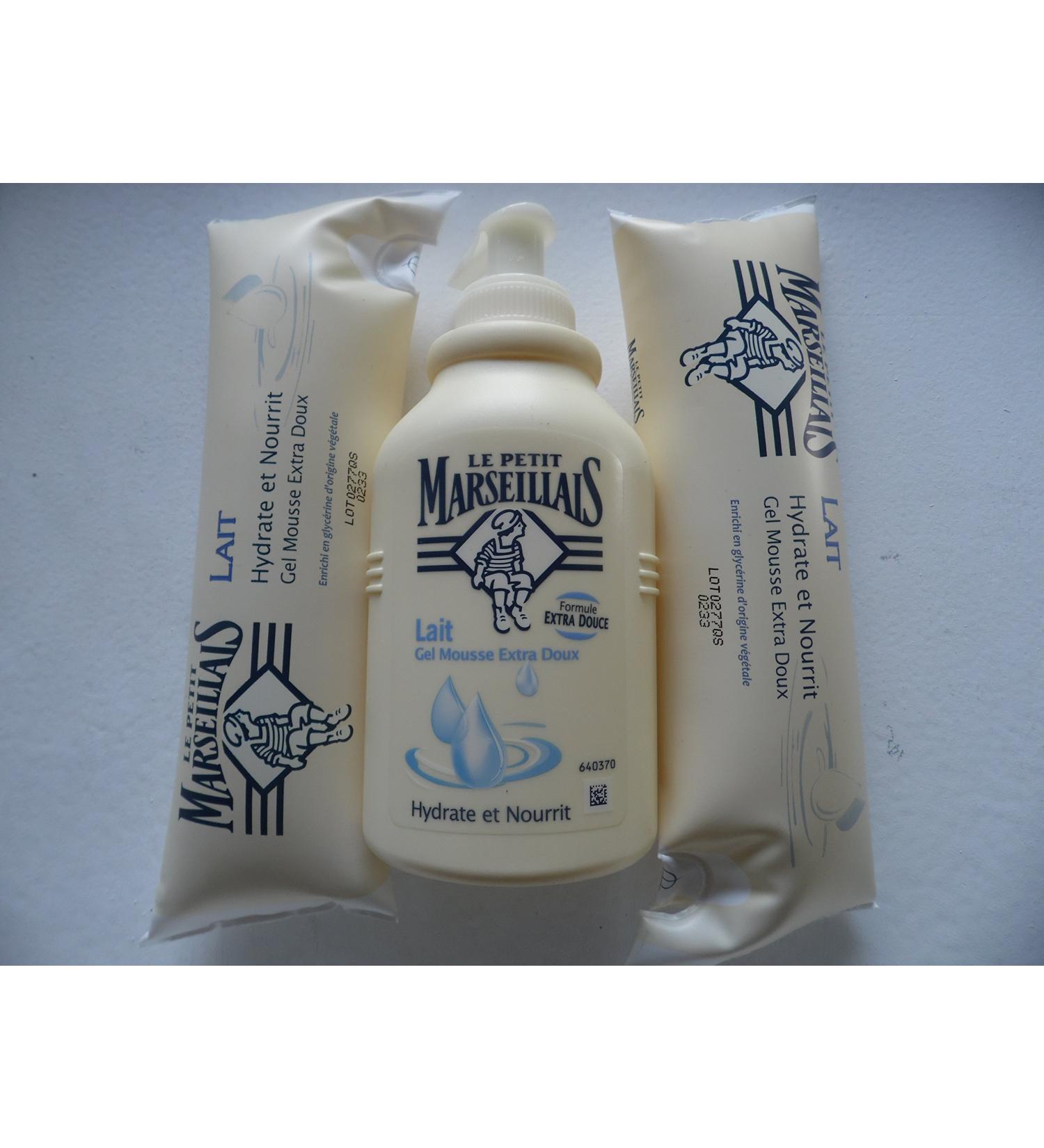  Le Petit Marseillais Le Petit Marseillais: 1 x 300ml milk bottle + 2 x 250ml refills each - Buy Online on GoSupps.com