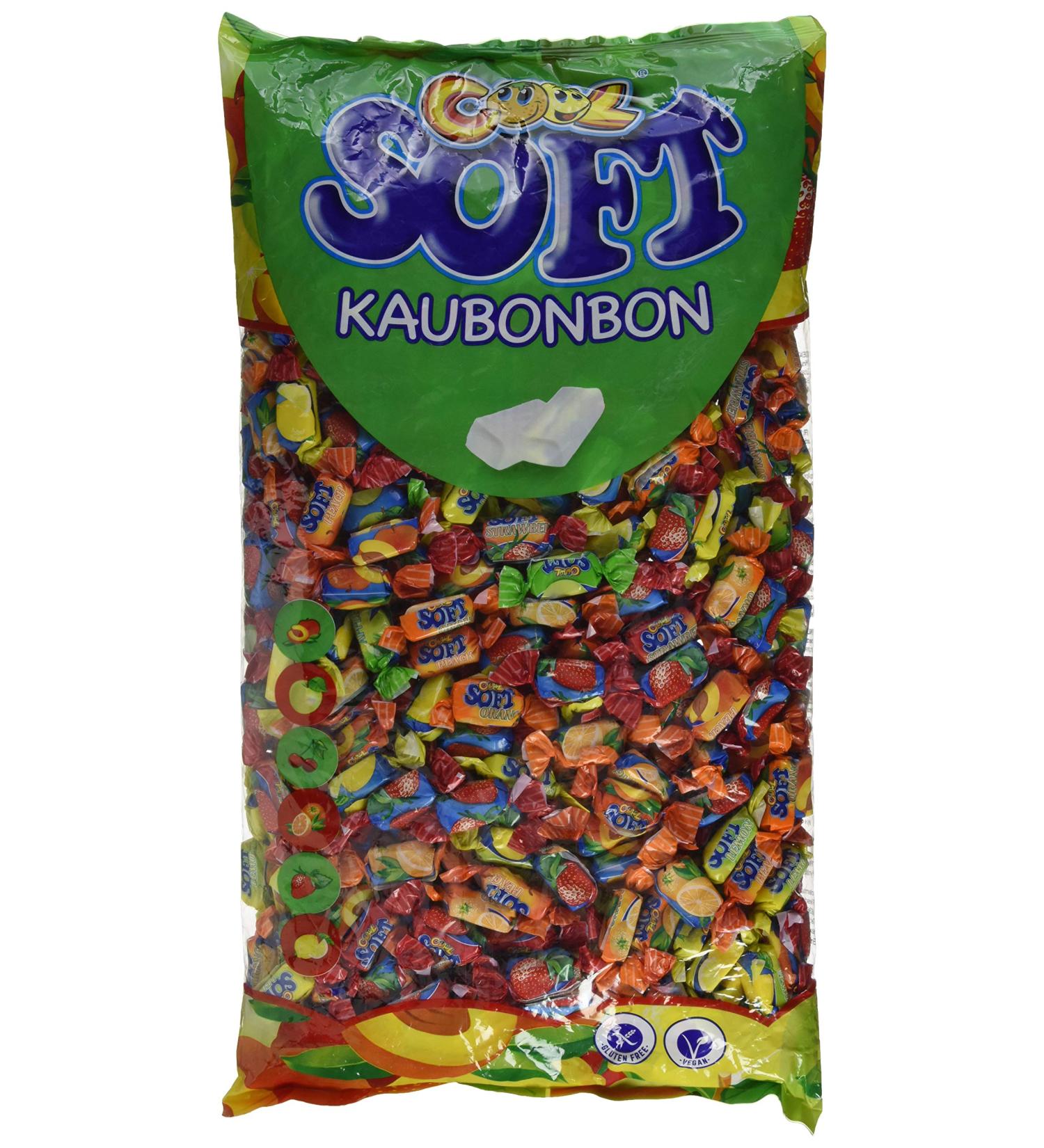 Cool Soft Chewing Candy - Vegan & Gluten-Free | 3kg Pack | International Shipping - Buy Online on GoSupps.com