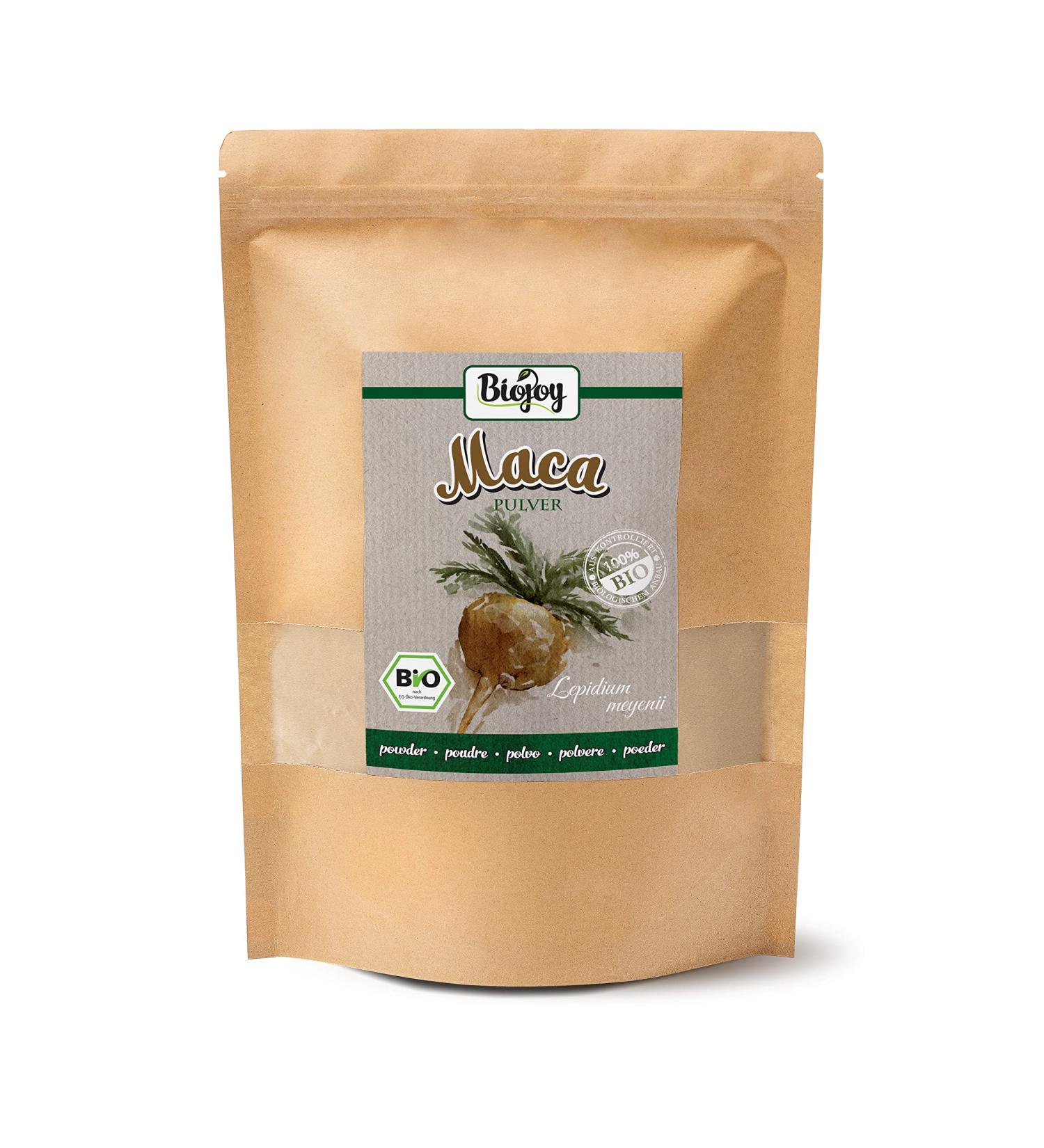 Biojoy Organic Maca powder from Peru (1kg) natural and pure (Lepidium meyenii) - Buy Online on GoSupps.com