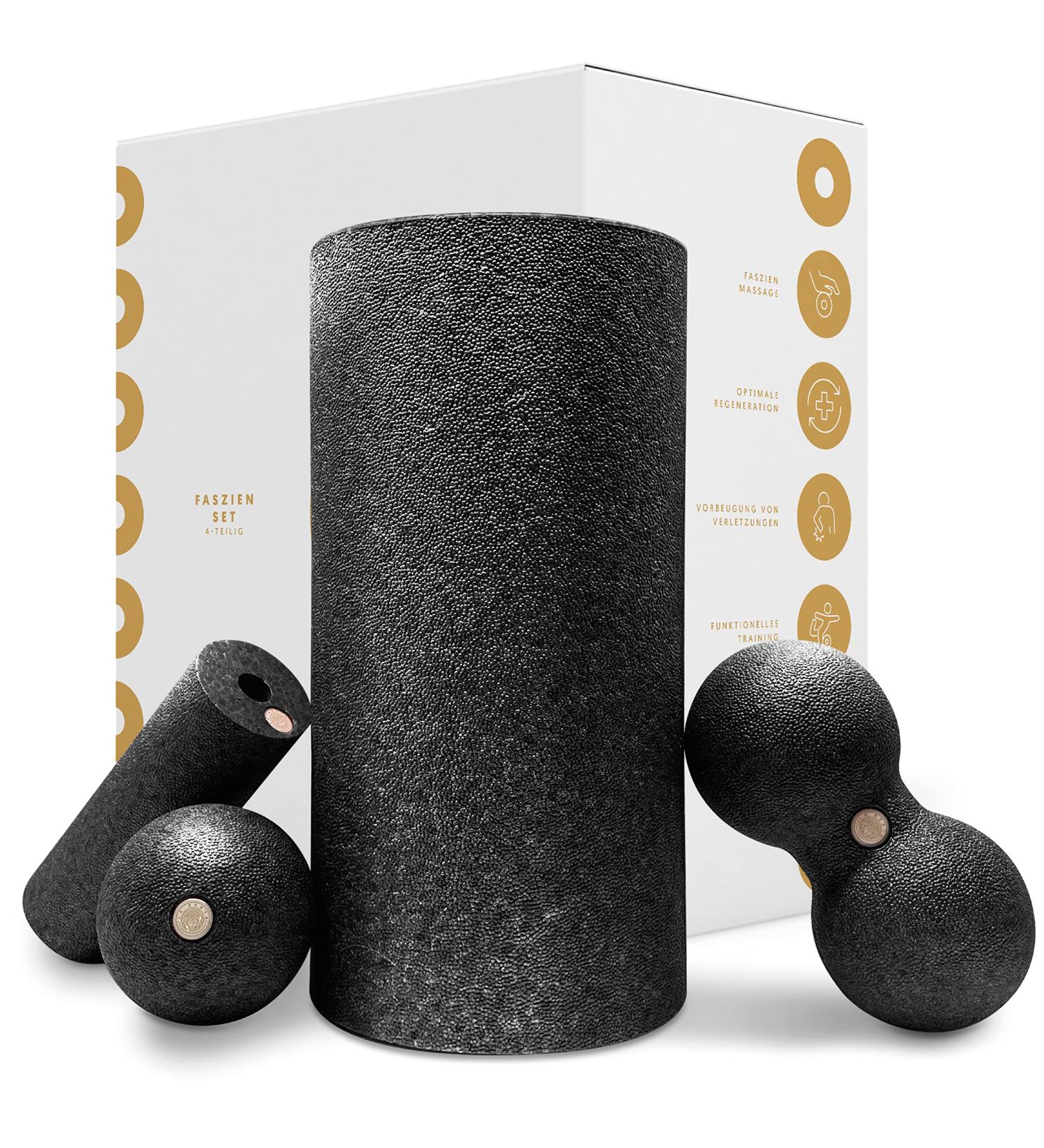 Buy La Berta Fascia Set - Self-Massage Rollers Balls & Duoball for Fascia Training - Advanced Hard Black | International Shipping Available - Buy Online on GoSupps.com
