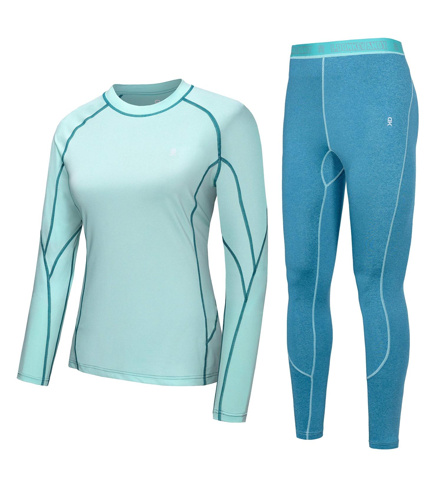 Shop Little Donkey Andy Women's Thermal Underwear - Breathable & Soft Ski Clothing for Hiking Walking & Workouts | Flexible Functionality - Buy Online on GoSupps.com