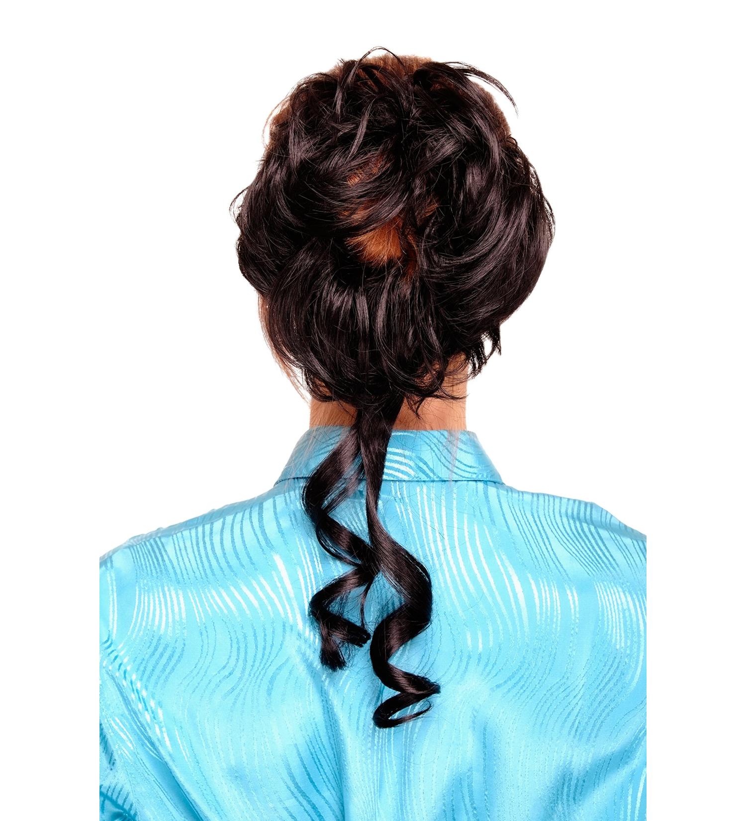 WIG ME UP YZF-3072HT-1 Curly Voluminous Hairpiece with Comb - Black Baroque Style for International Shipping - Buy Online on GoSupps.com