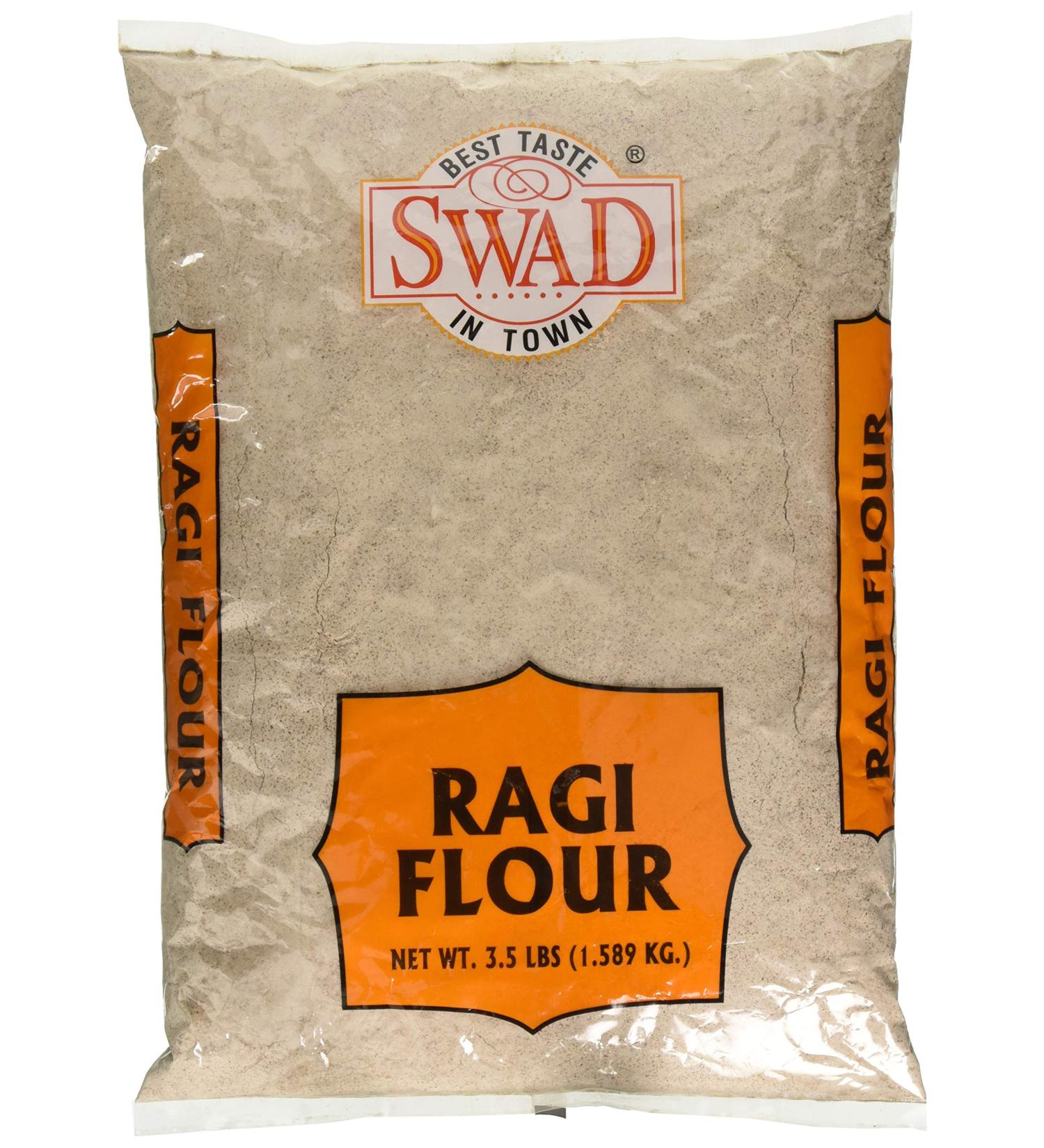 Organic Swad Ragi Flour - 3.5 lbs | Gluten-Free Finger Millet Flour - 1.589 Kg - Buy Online on GoSupps.com