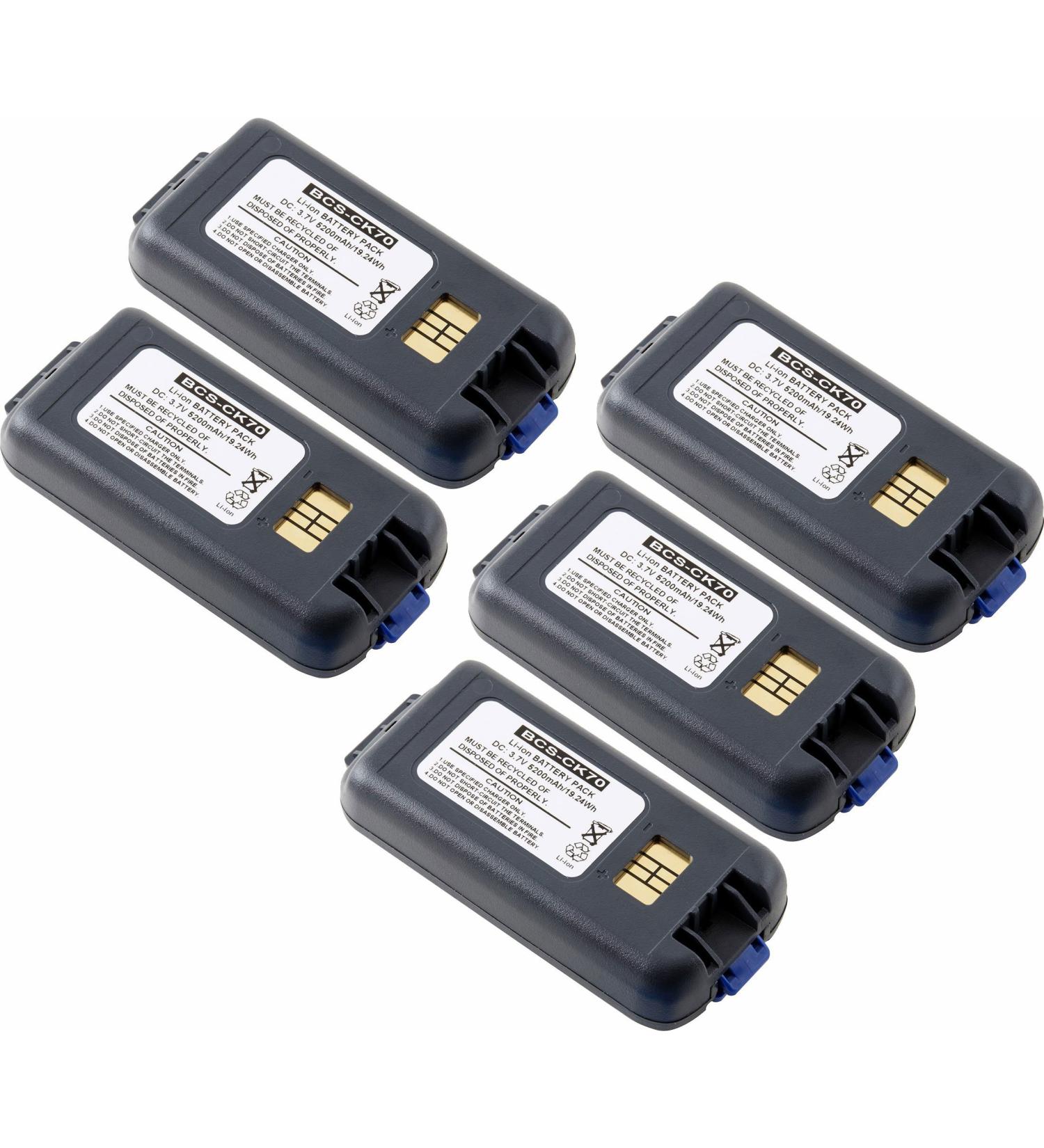 Synergy Digital Replacement Batteries Compatible with Intermec CK71 Replacement (Li-Ion 3.7V 5200 mAh) combo-pack includes: 5 x BCS-CK70 Batteries