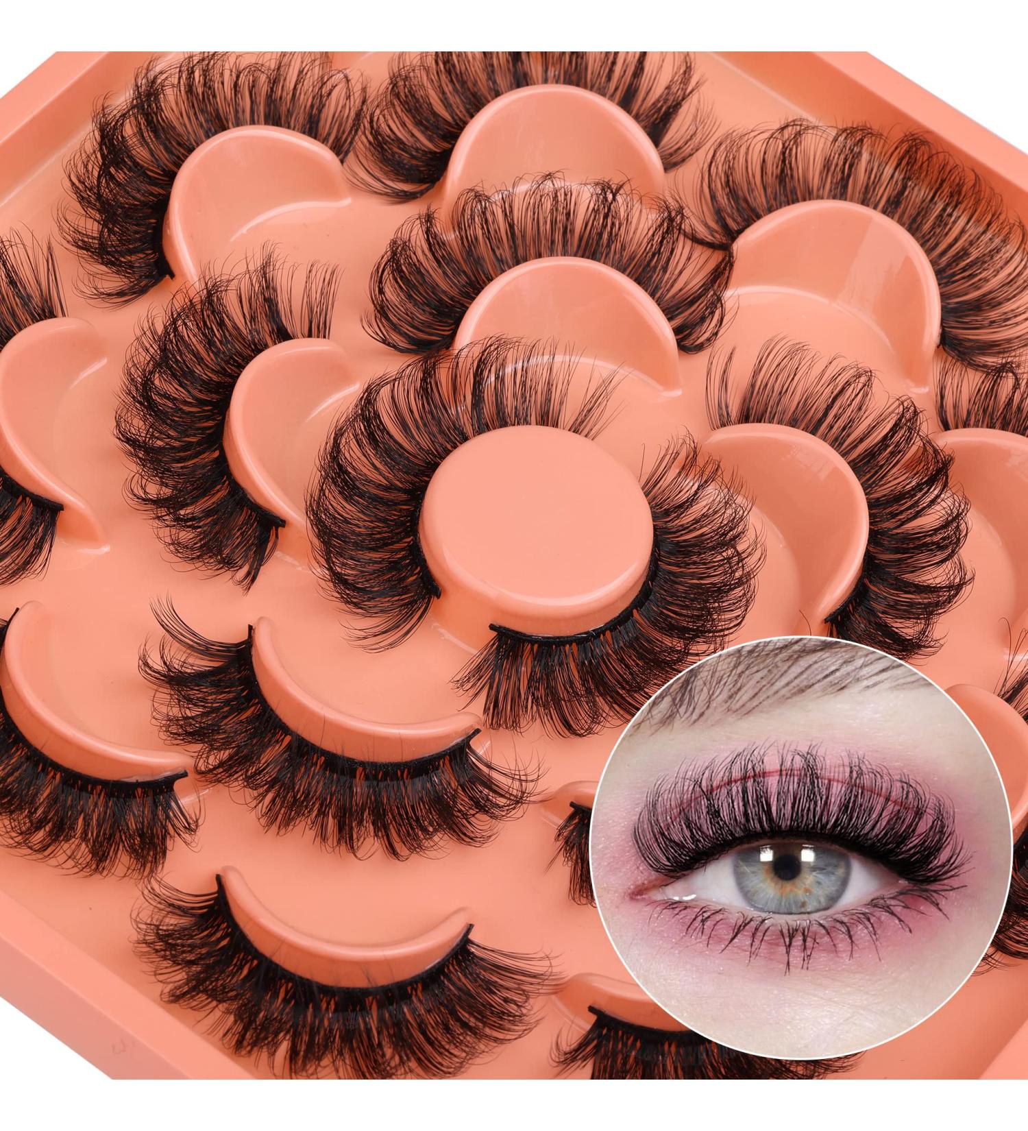 20mm D Curl Fluffy Wispy Mink False Eyelashes - Dramatic Faux Mink Lash Pack - Buy Online on GoSupps.com