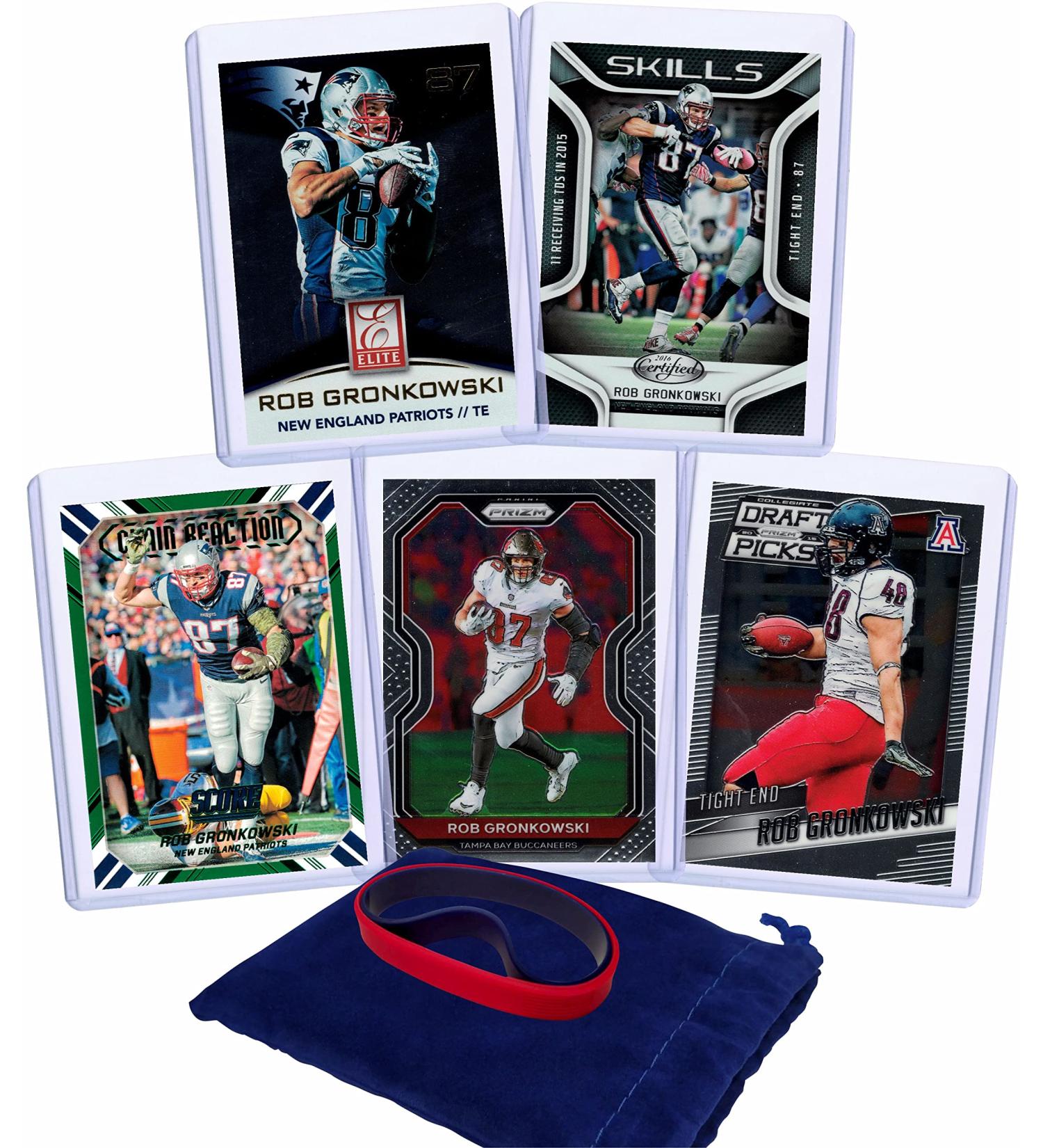 Rob Gronkowski (5) Assorted Football Cards Bundle - New England Patriots Trading Cards - Buy Online on GoSupps.com