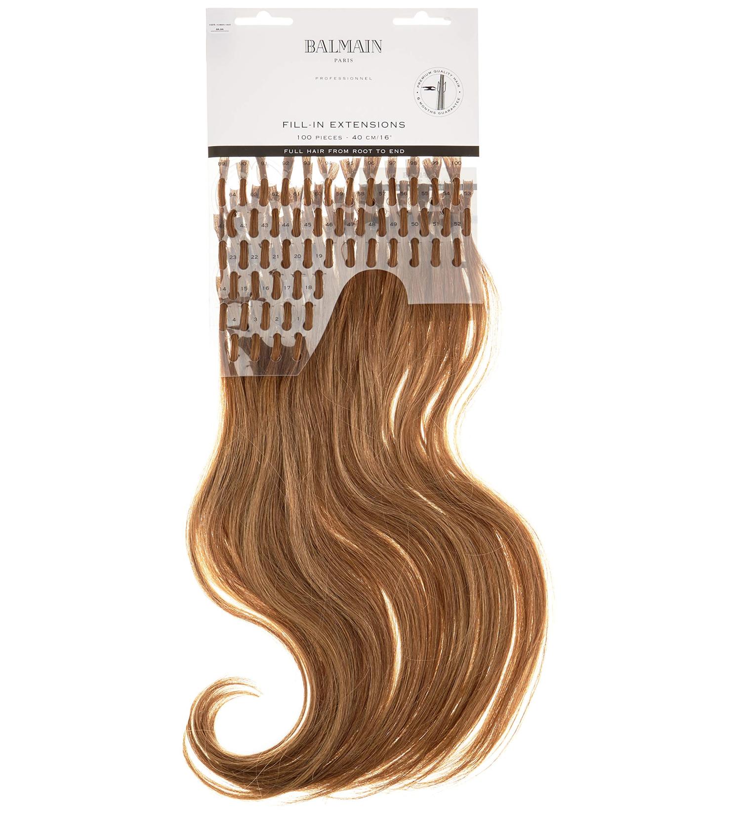 Balmain Fill-In Extensions Human Hair 100 Pieces 8a.9a 40 Cm Length 8A.9A Light Ash Blonde 15.75 inch