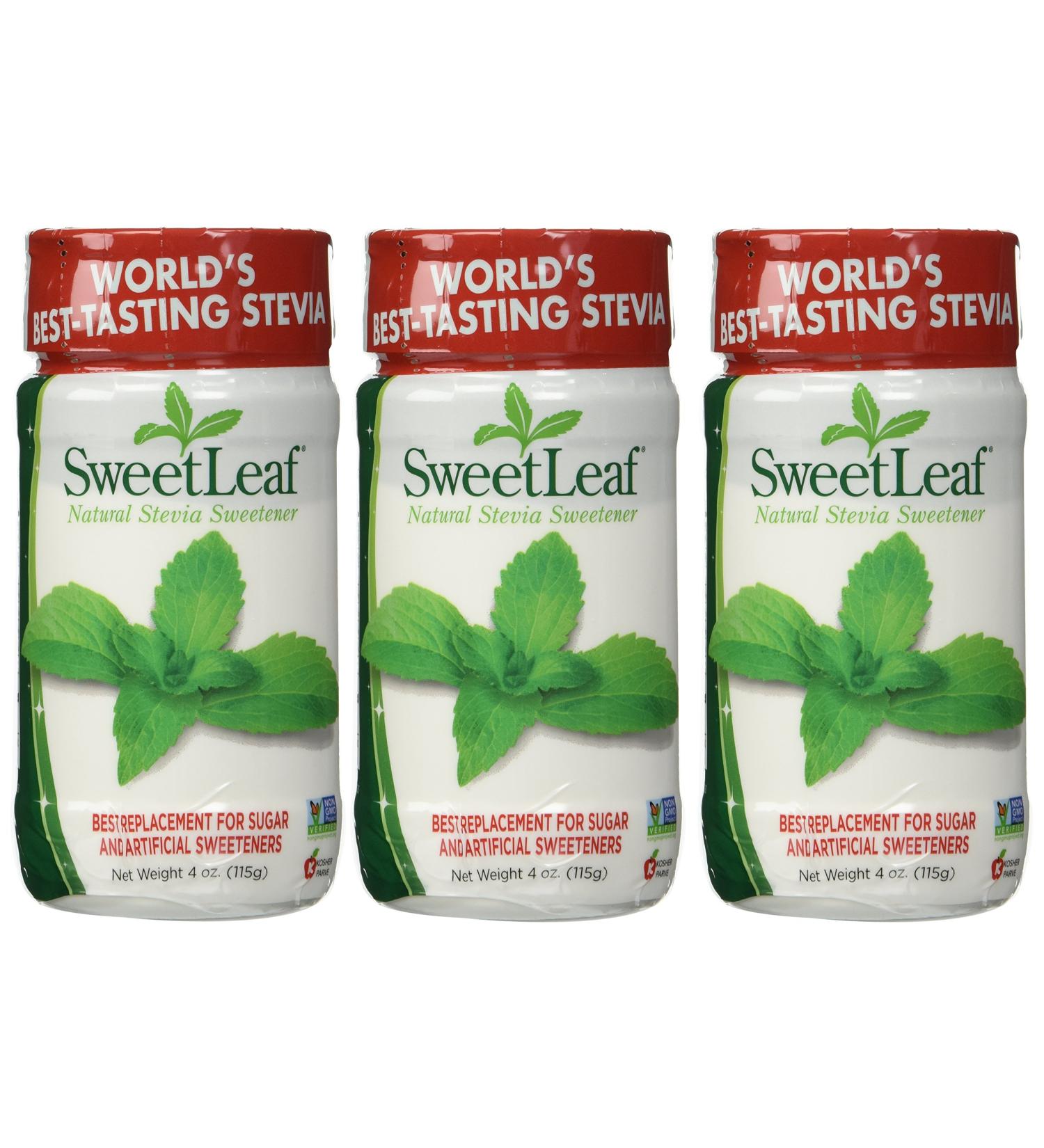 Sugar-free Sweet Leaf Stevia Plus Powder 4 Ounce - Pack of 3 - Buy Online on GoSupps.com