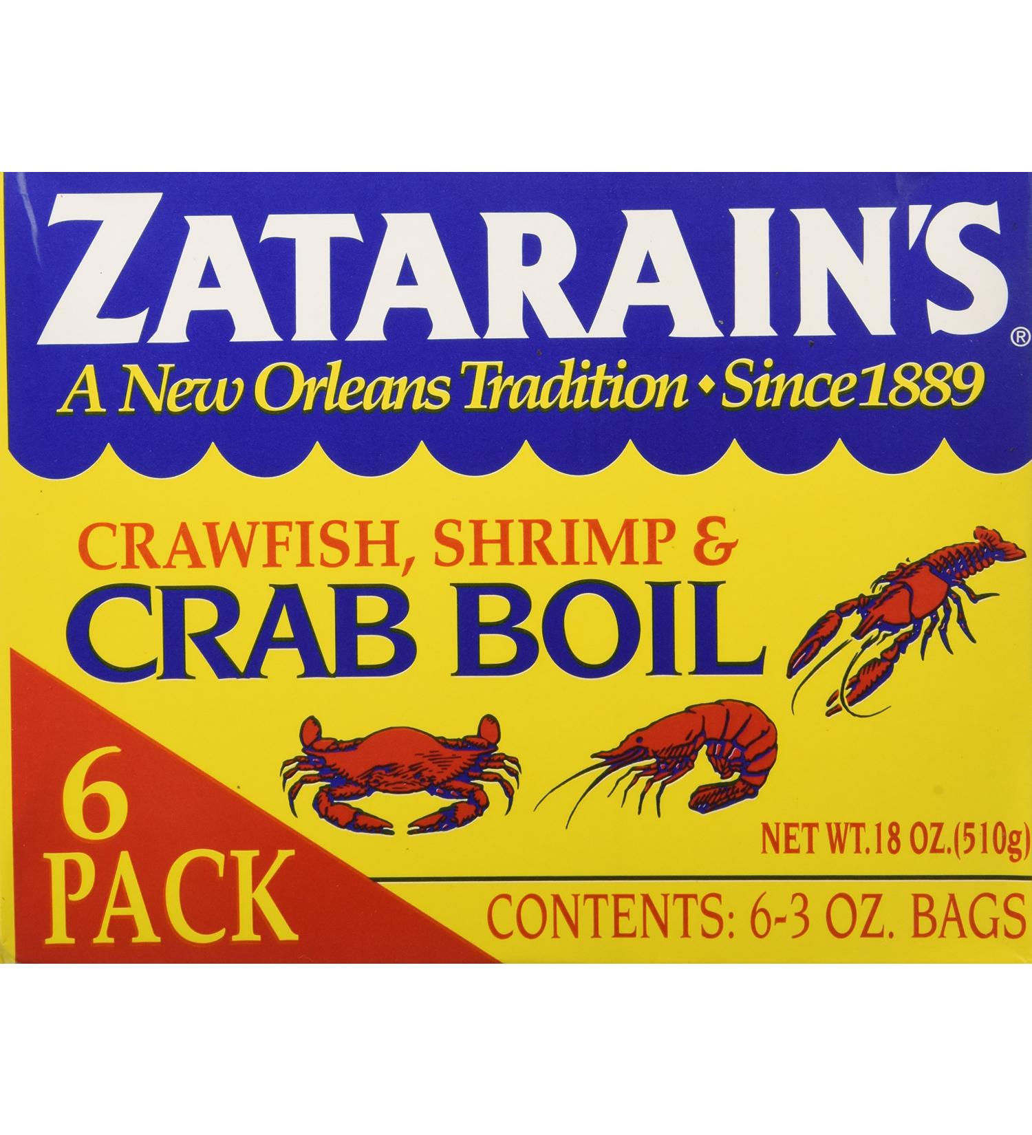 Zatarain's Crab Boil 3oz Bags - Pack of 6 | Authentic Cajun Seasoning - Buy Online on GoSupps.com