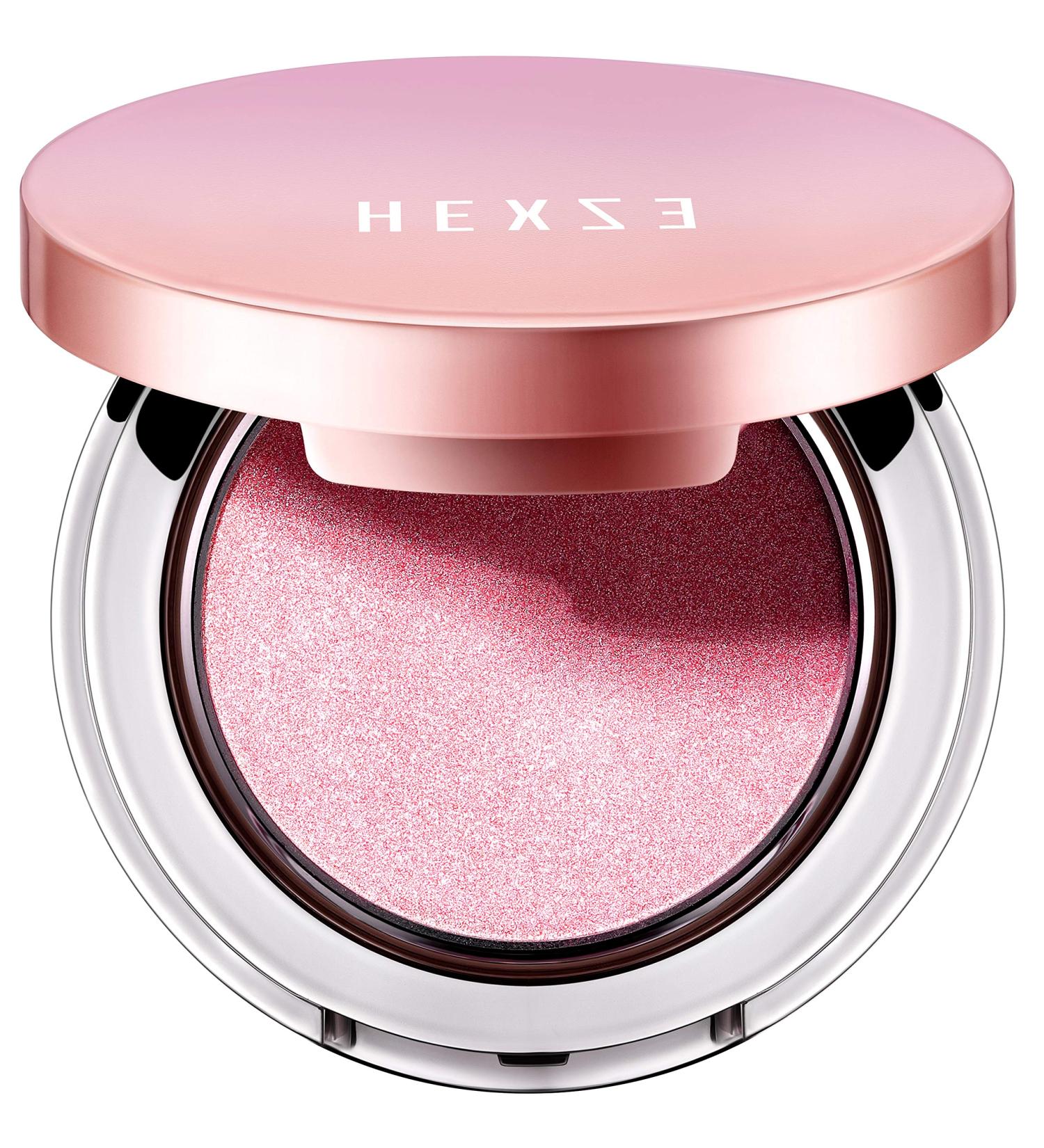 HEXZE Highlighter Powder 03 MERMAID - Pink Golden Silky Smooth Pearl High Definition Highlighting Powder - Buy Online on GoSupps.com