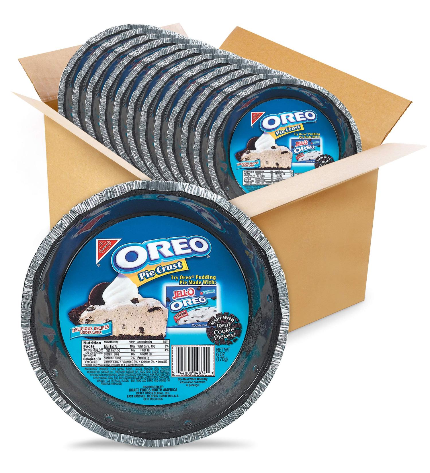 OREO Cookie Pie Crust - 12 Pack, 6 oz Each - Buy Online on GoSupps.com