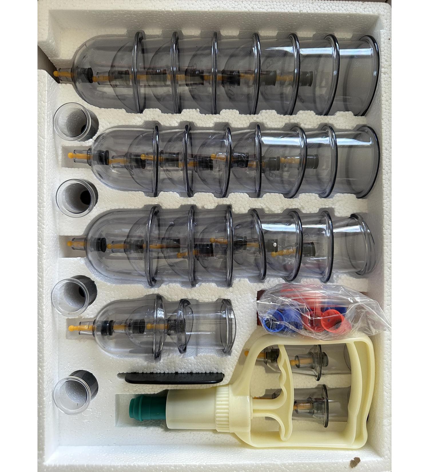 Cupping set professional Chinese cupping set for muscles nerves and joint pain X 32