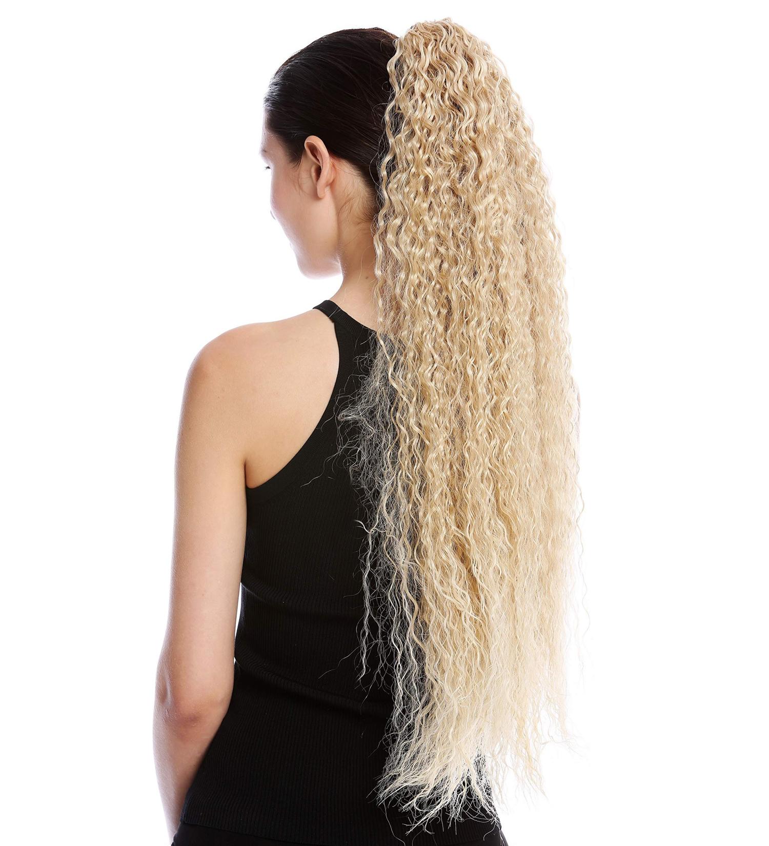 Buy Wig Me Up-N857-V-24Bt613 - Voluminous Curly 75cm Braid Power Horse End Afro Kinks in Platinum Blonde | International Shipping - Buy Online on GoSupps.com
