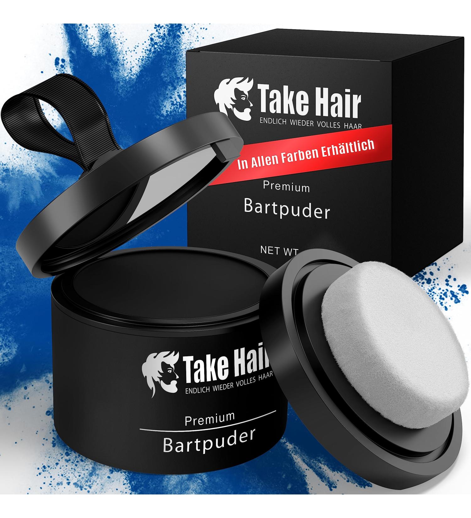 Take Hair Beard dye 100 waterproof 4 g beard powder for a fuller beard gray coverage beard thickening to dye beard beard powder black - Buy Online on GoSupps.com