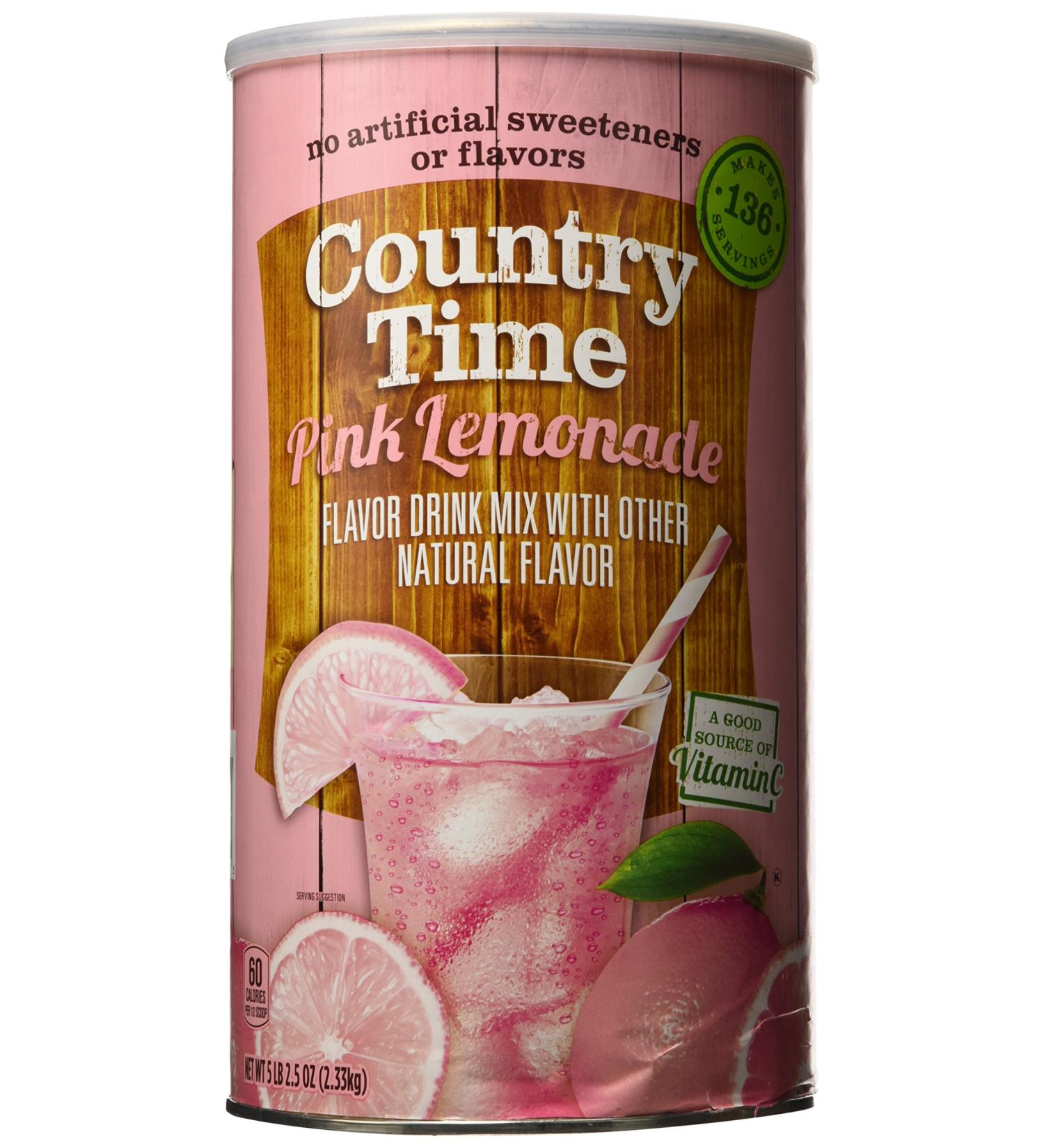Country Time Pink Lemonade Naturally Flavored Powdered Drink Mix 2.33kg - Buy Online on GoSupps.com