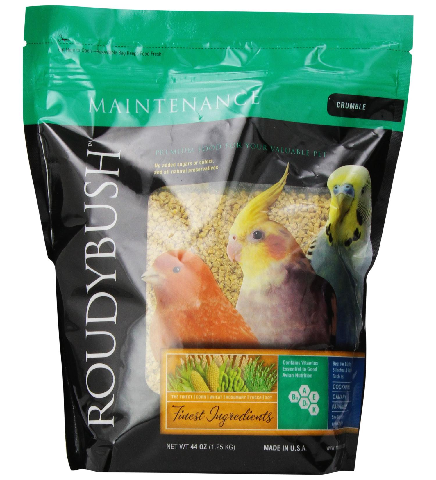 RoudyBush Daily Maintenance Bird Food Crumbles 44oz - 2.75lb | 244CRDM - Buy Online on GoSupps.com