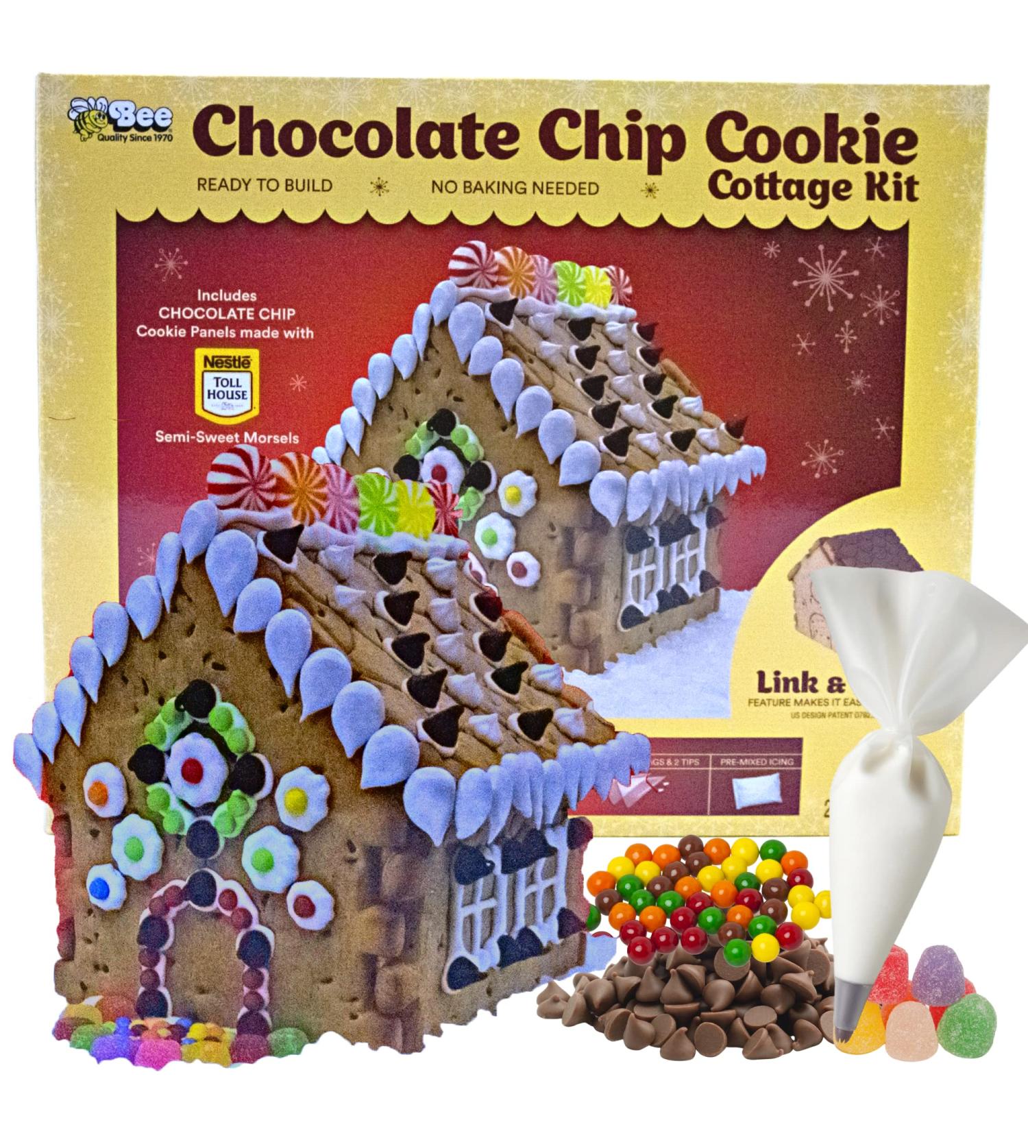 Toll House Chocolate Chip Cookie Cottage Kit - Build Your Own Delicious Creation - Buy Online on GoSupps.com