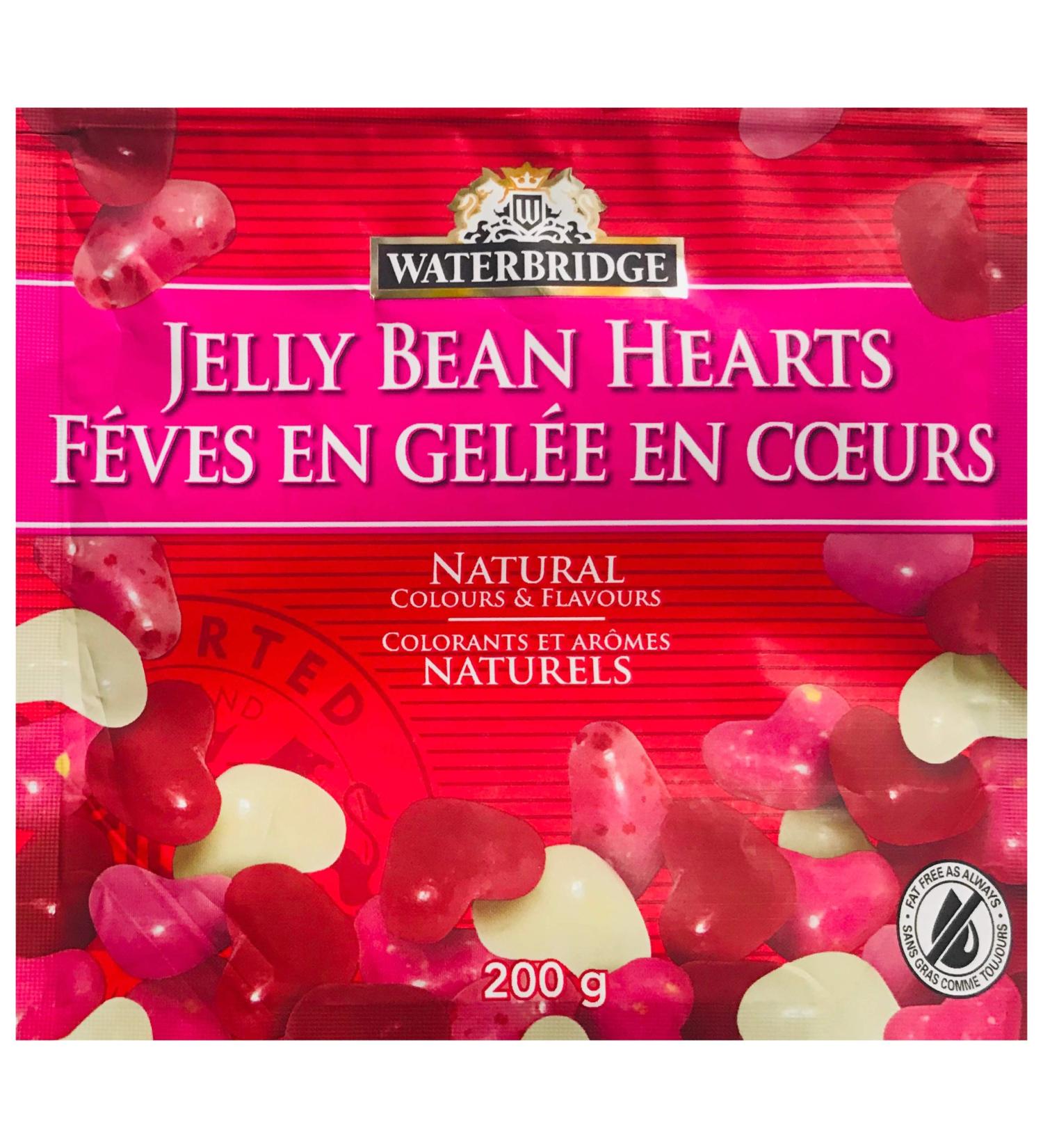 Waterbridge Imported Jelly Bean Hearts 200g Valentine's Day Candy Perfect as a Treat and for Gifting. Product of Ireland - Buy Online on GoSupps.com