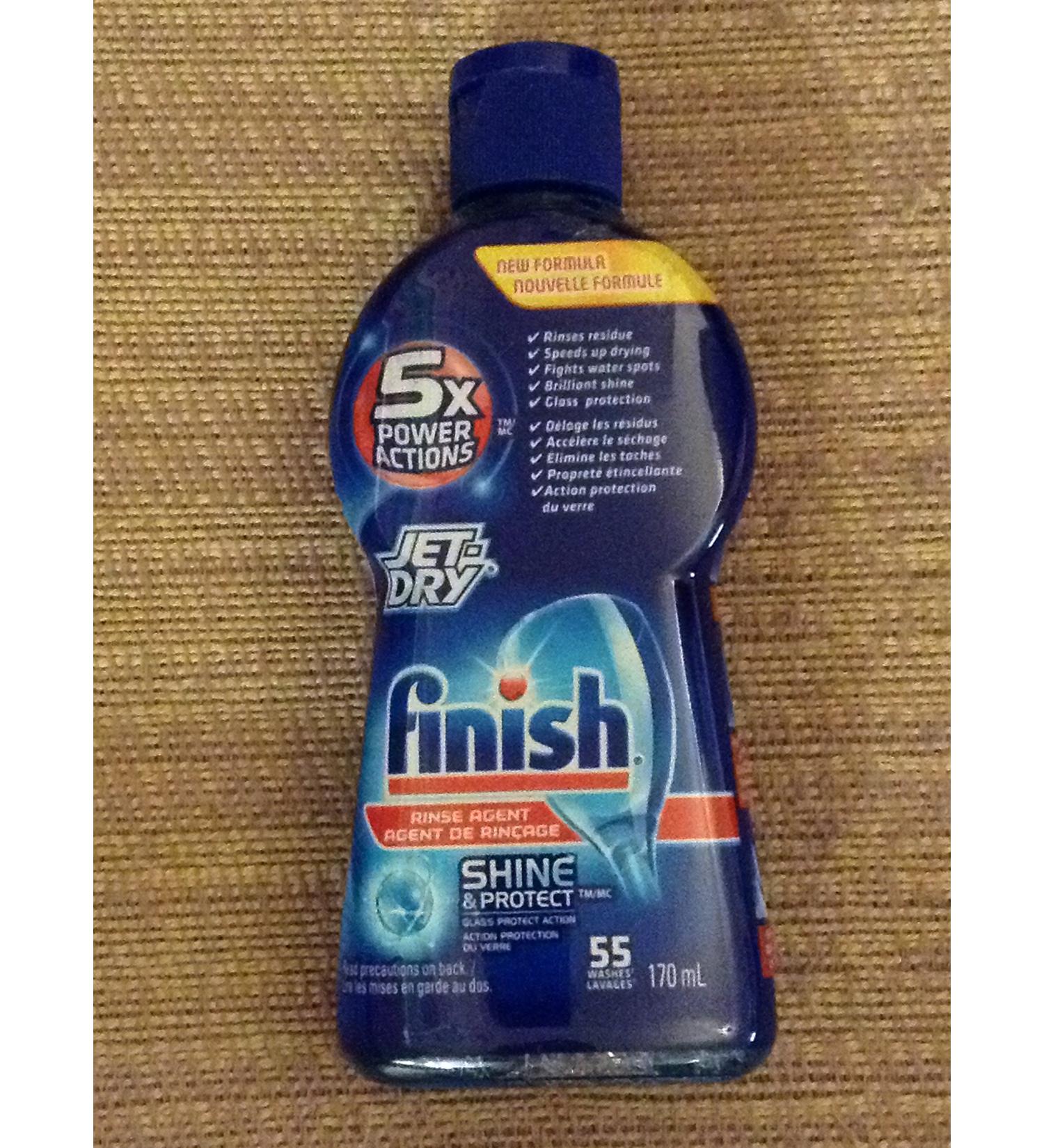 Finish Shine & Protect 5x Power Actions Rinse agent- 55 Uses 170 ml- 4 Pack