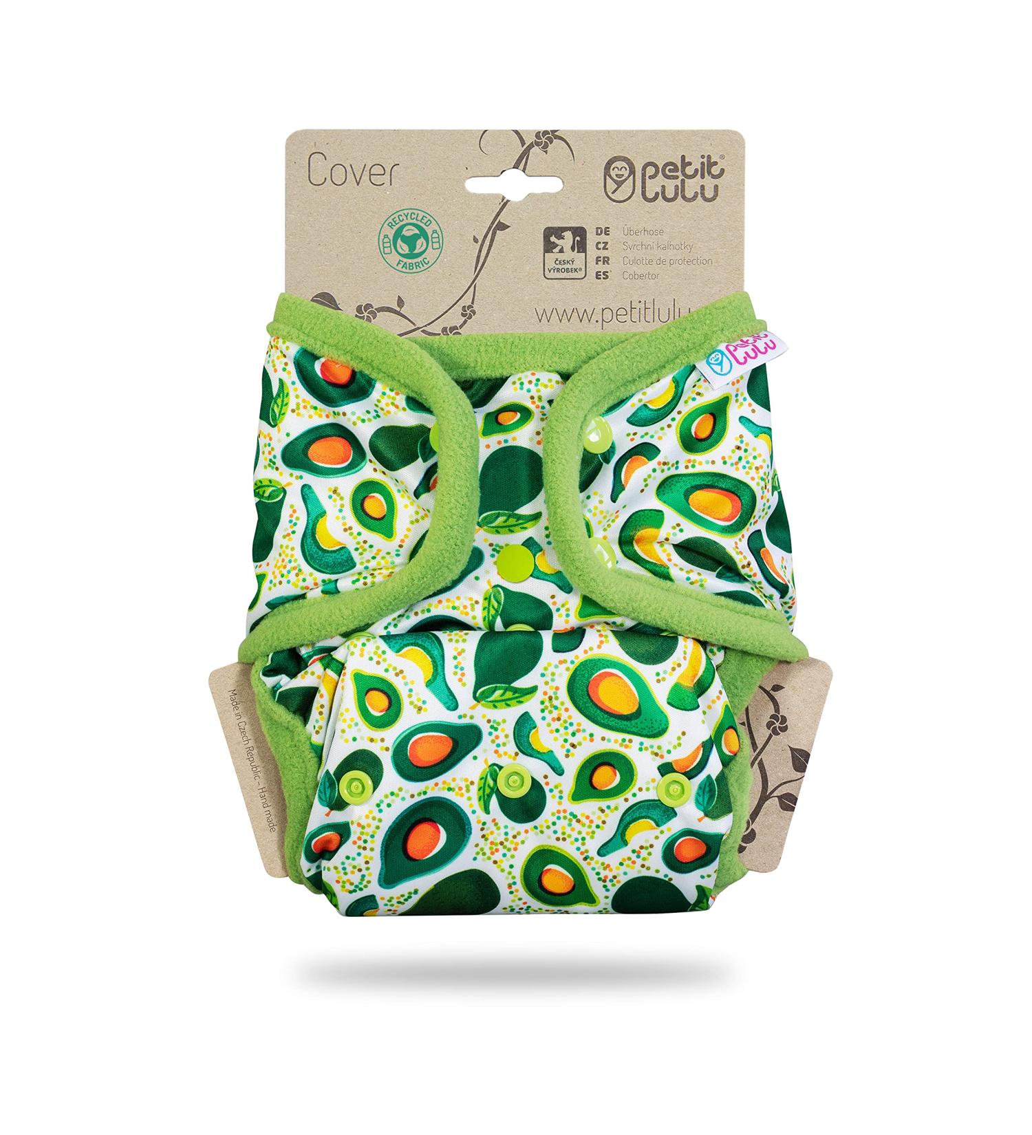 Petit Lulu One Size Cloth Nappy Wrap | Snaps | Washable & Reusable Diaper Wrap | Avocado | Made in Europe - Buy Online on GoSupps.com