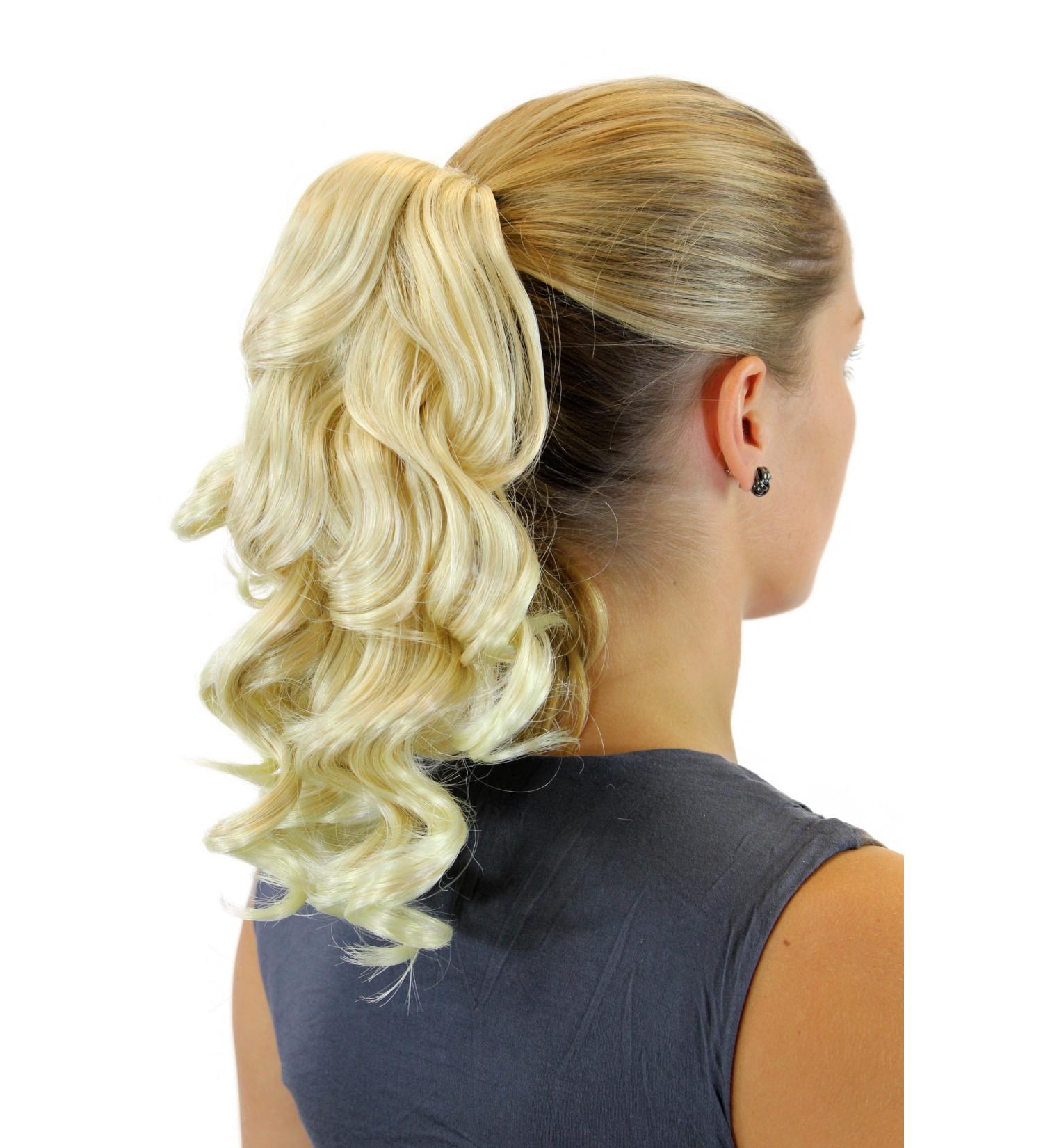 WIG ME UP XF-6382-24BT613 Curly Medium-Length Hairpiece 30cm Blonde Mix - Butterfly Clip Braid for International Shipping - Buy Online on GoSupps.com