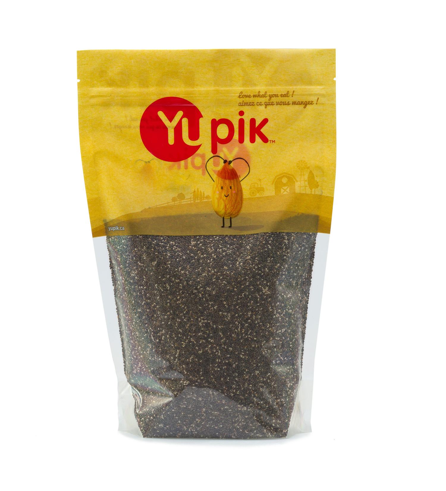 Yupik Chia Seeds Natural Black 2.2 lb - 2.2 Pound Pack - Premium Quality - Buy Online on GoSupps.com