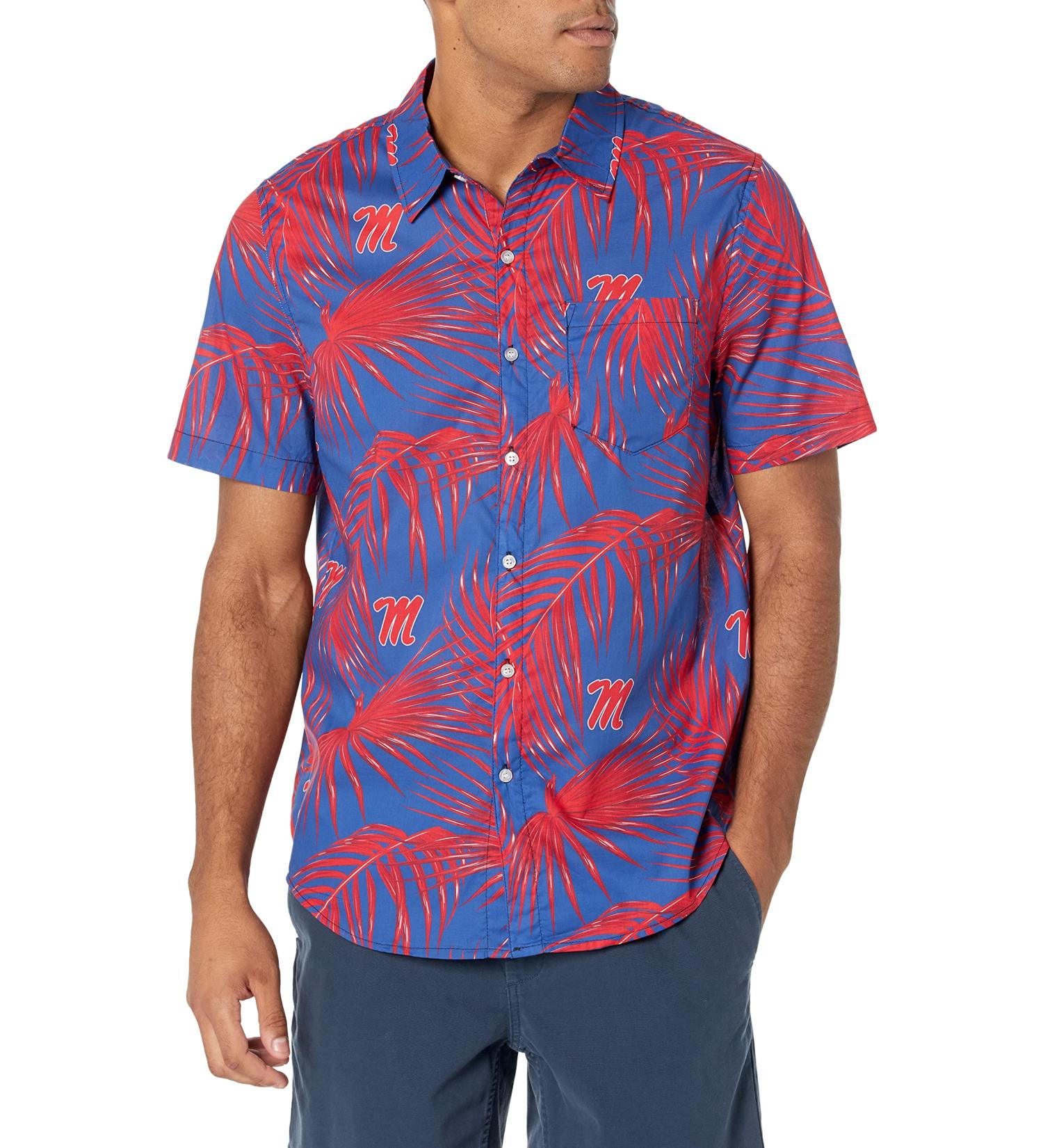 Purdue Boilermakers Floral Tropical Button Up Shirt - Official NCAA College Team Logo - Team Color Style - Buy Online on GoSupps.com