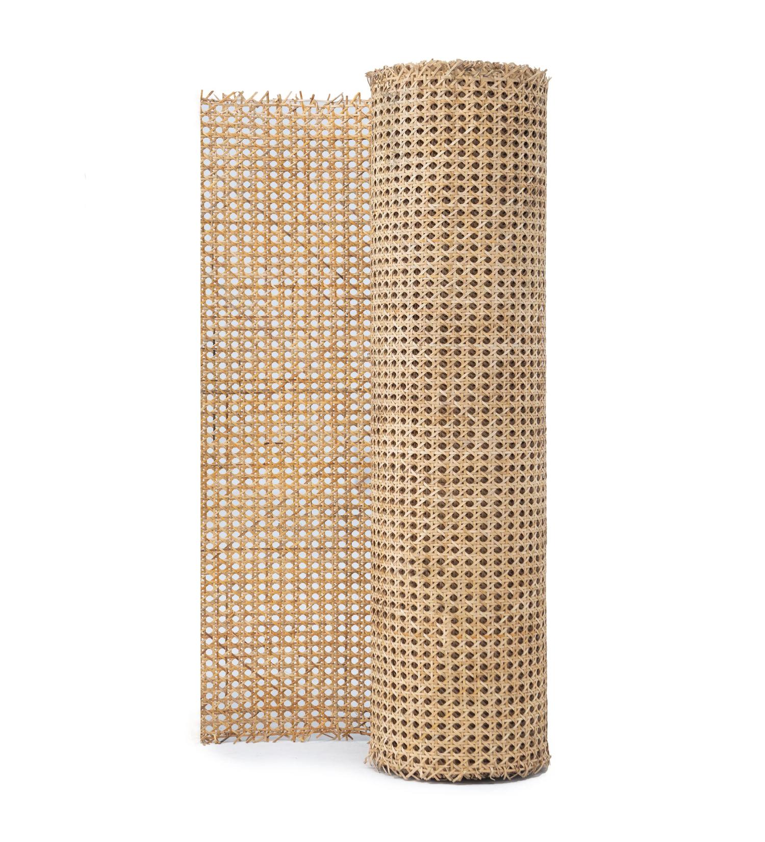 24 Width Natural Rattan Webbing for Caning Projects | 2 ft L Pre-Woven Open Mesh Cane | Rattan Cane Webbing Roll - 2 Feet - Buy Online on GoSupps.com