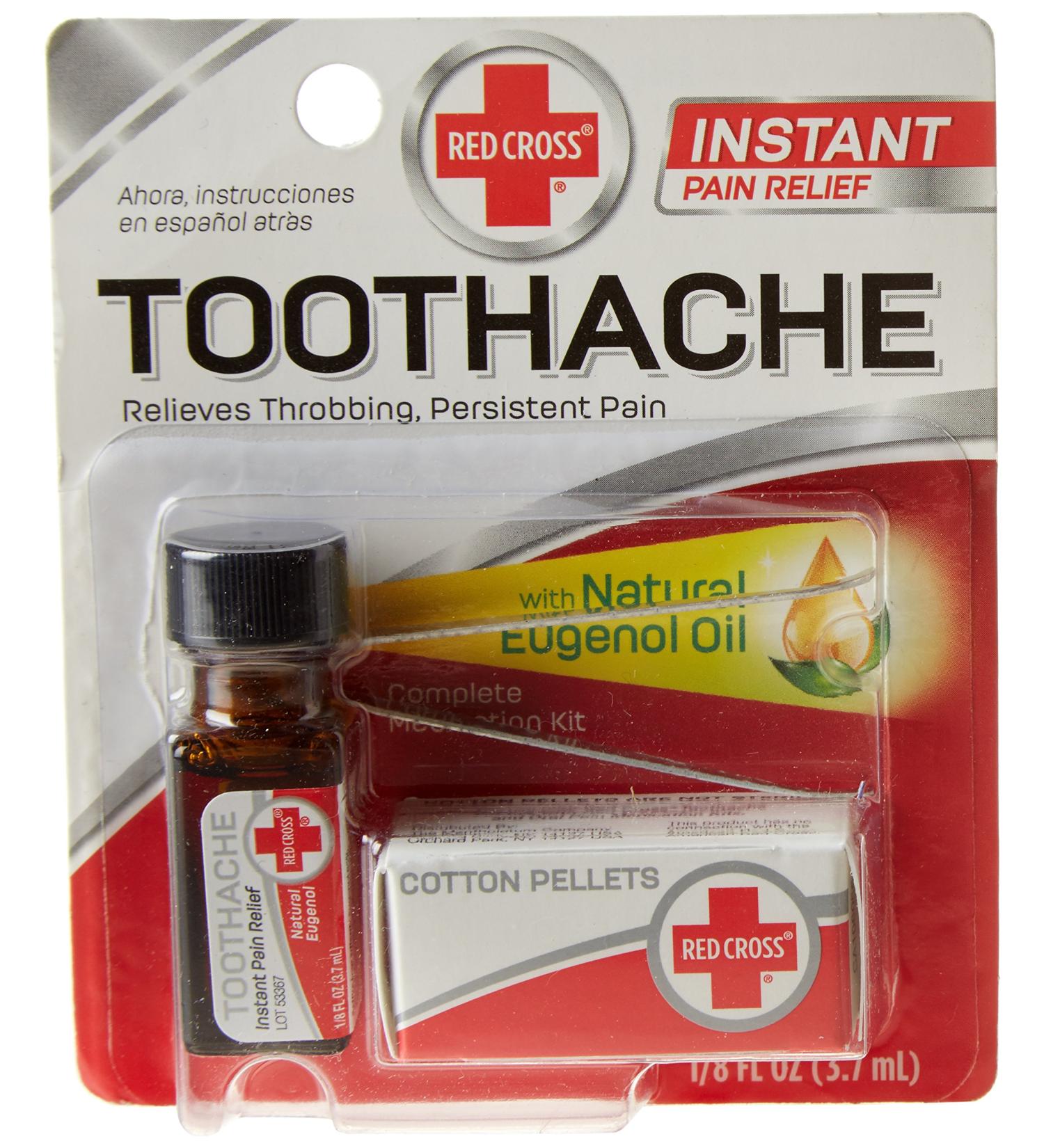 Red Cross Toothache Medication Drops 2 Piece Set