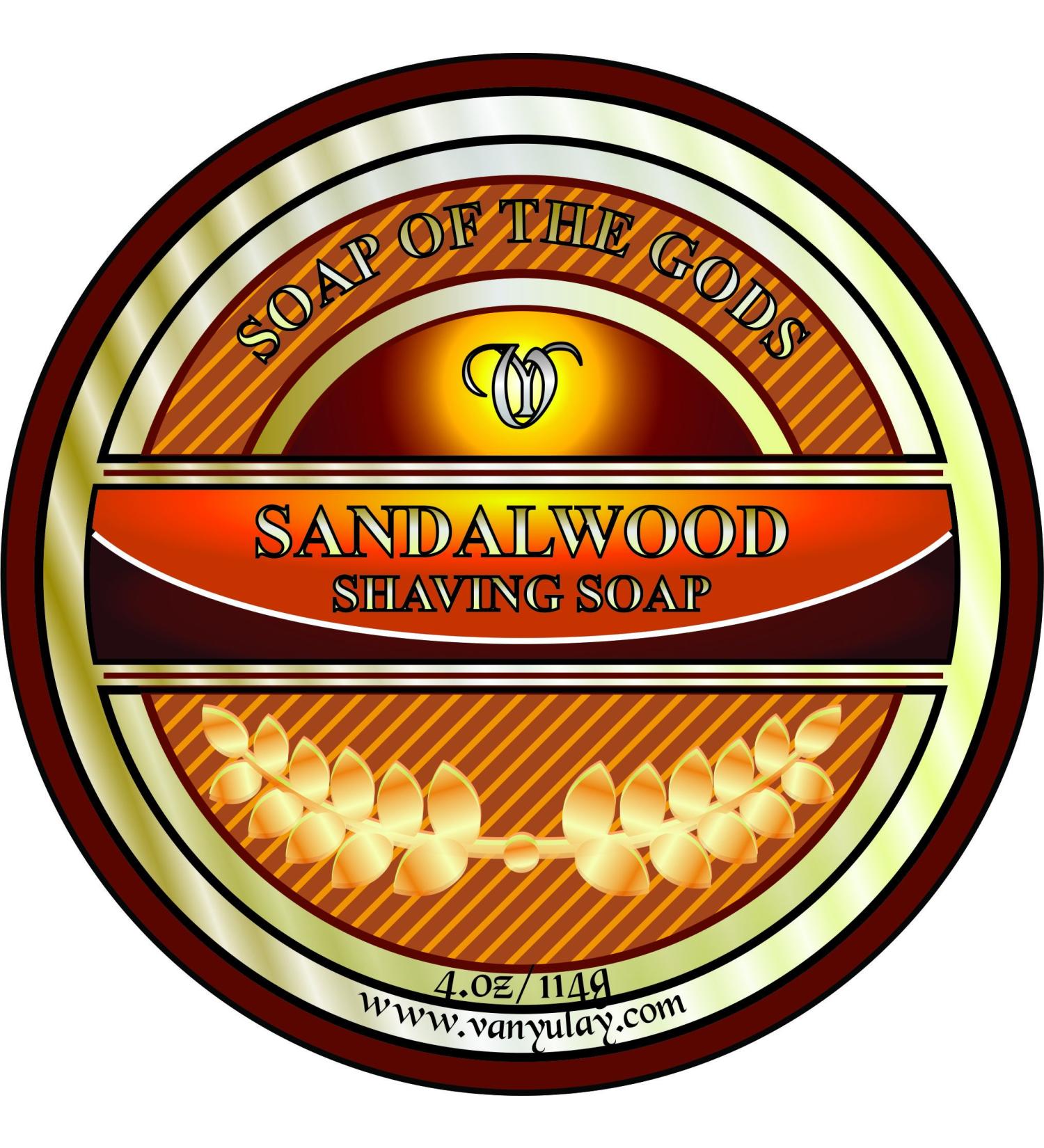 Shaving Soap Of the Gods Sandalwood 4. oz