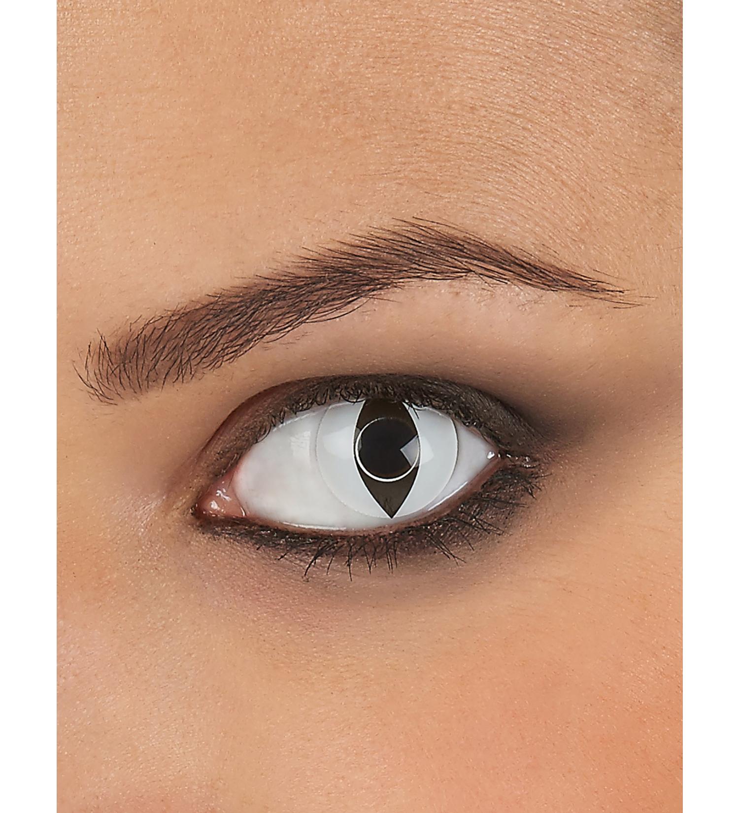 White Reptile Contact Lenses - One Size