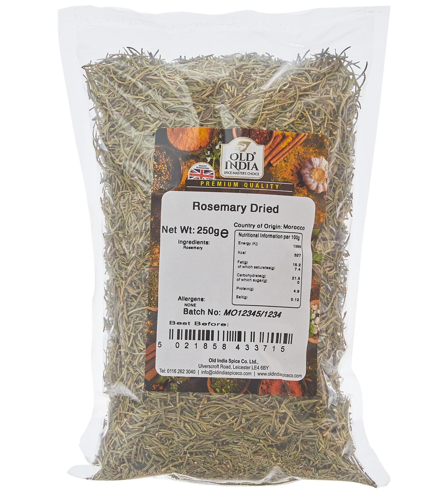 Old India Rosemary Dried 250g - Premium Quality Herb for Culinary Delights - Buy Online on GoSupps.com