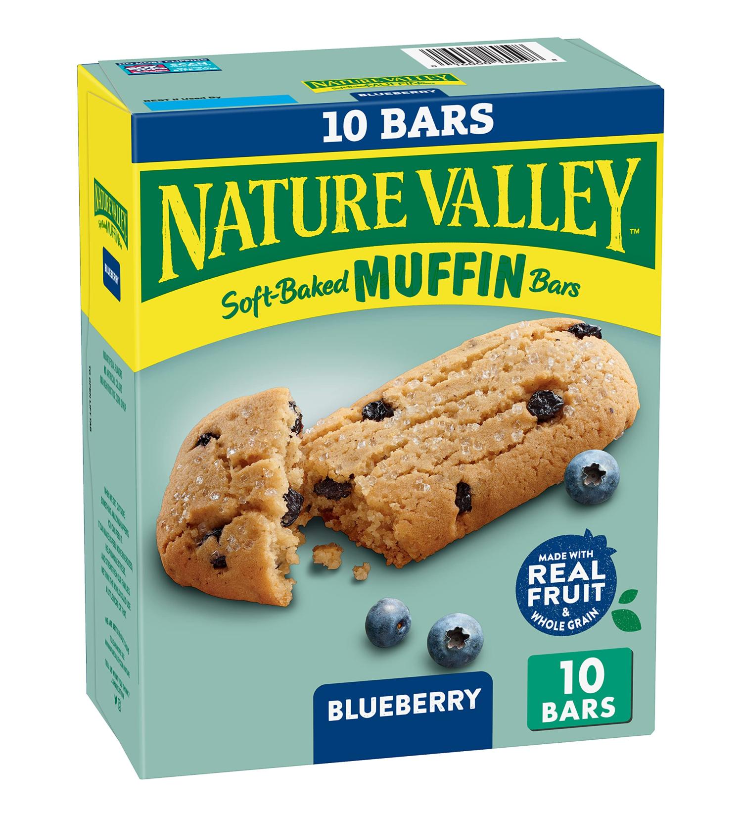 Nature Valley Soft-Baked Muffin Bars Blueberry  12.4 oz  10 ct (Pack of 3) - Buy Online on GoSupps.com