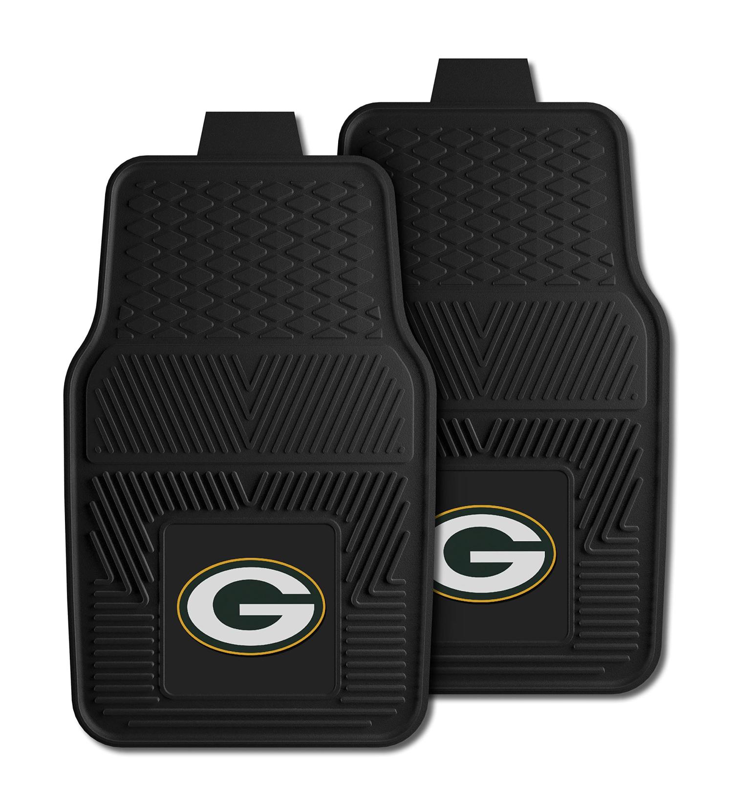 FANMATS - 8756 NFL Green Bay Packers Vinyl Heavy Duty Car Mat 18"x27" Front
