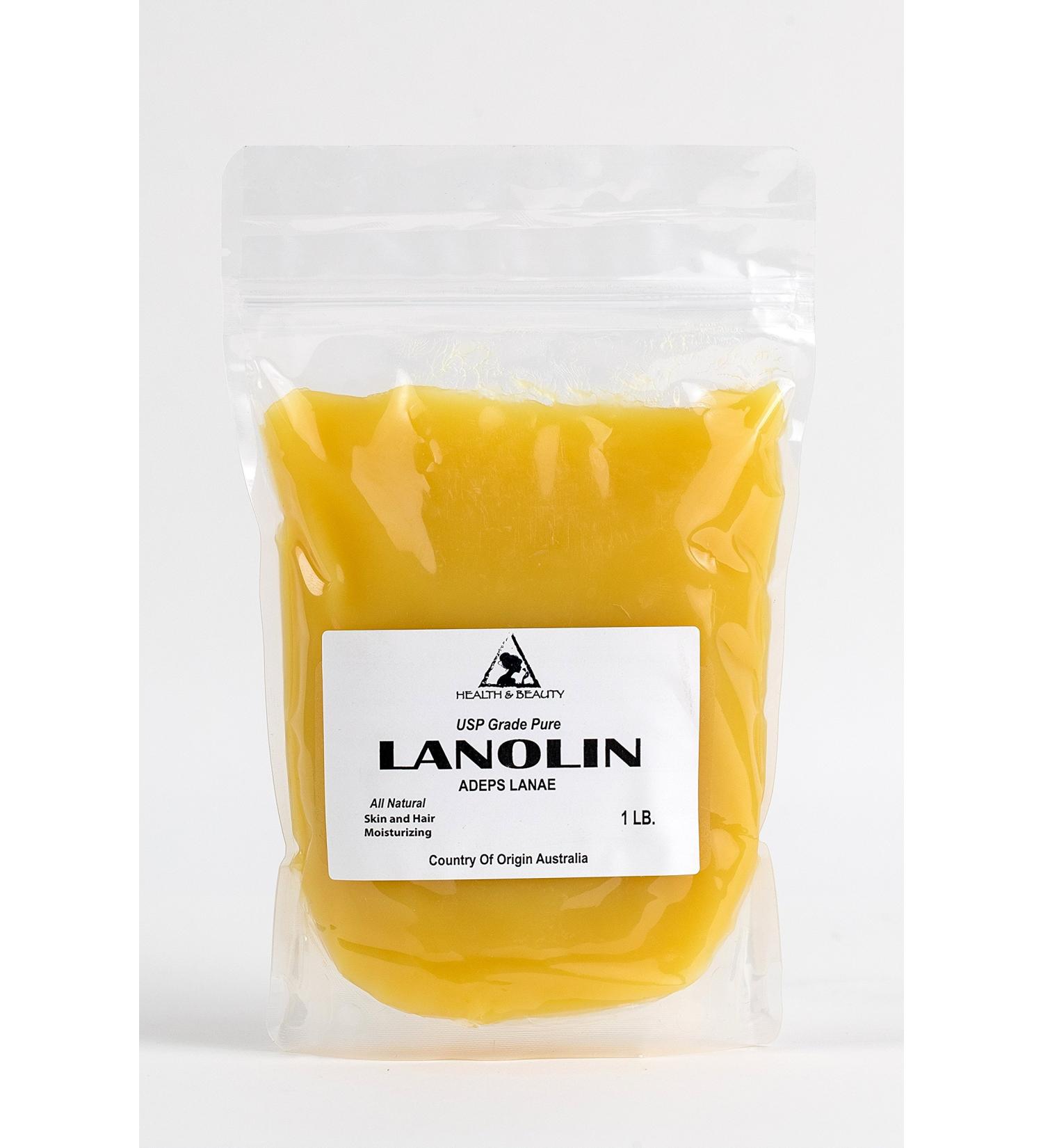 Lanolin Anhydrous USP Grade Ultra Refined Skin Lip Moisturizing 100% Pure 1 LB - Buy Online on GoSupps.com