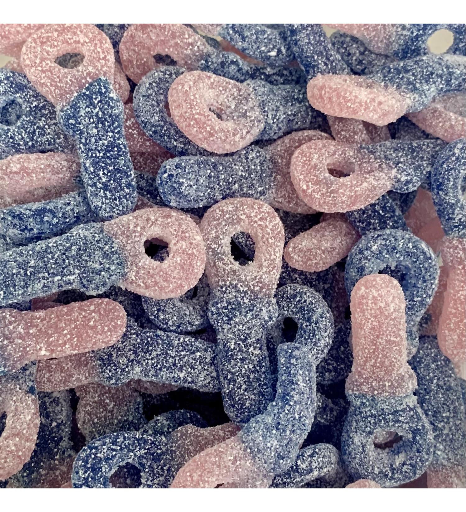 Fizzy Bubblegum Dummies 200g Share Bag by The Gourmet Sweet Company