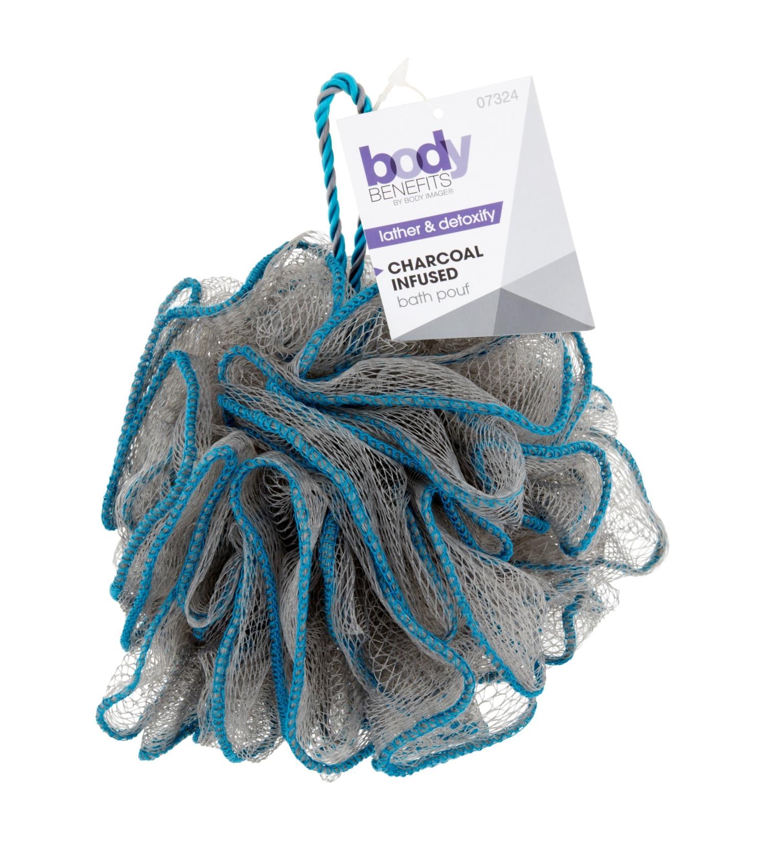 Body Benefits Charcoal Infused Bath Spong Pouf Pink