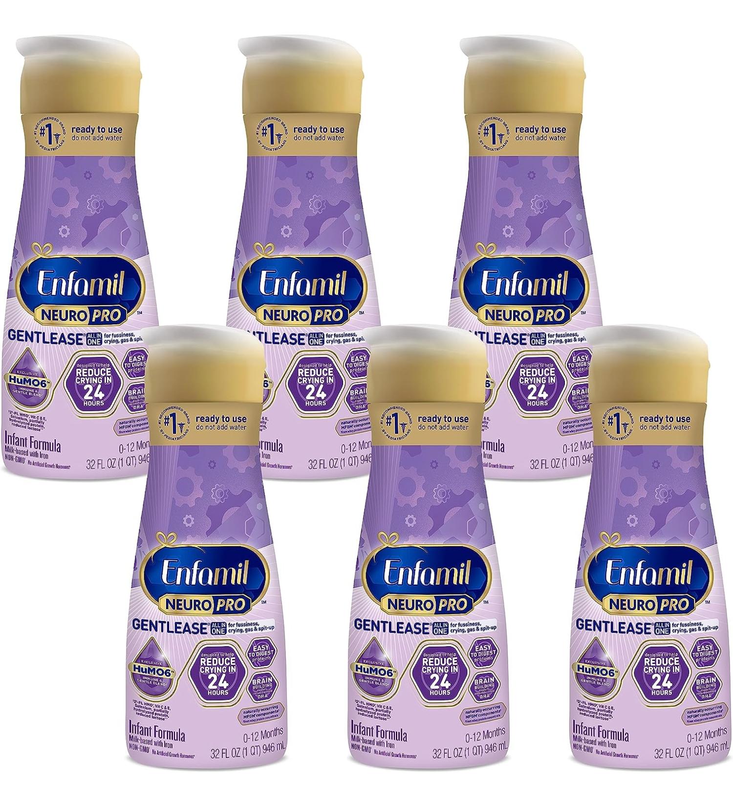 Enfamil NeuroPro Gentlease Baby Formula 32 Oz - Pack of 6 - Buy Online on GoSupps.com