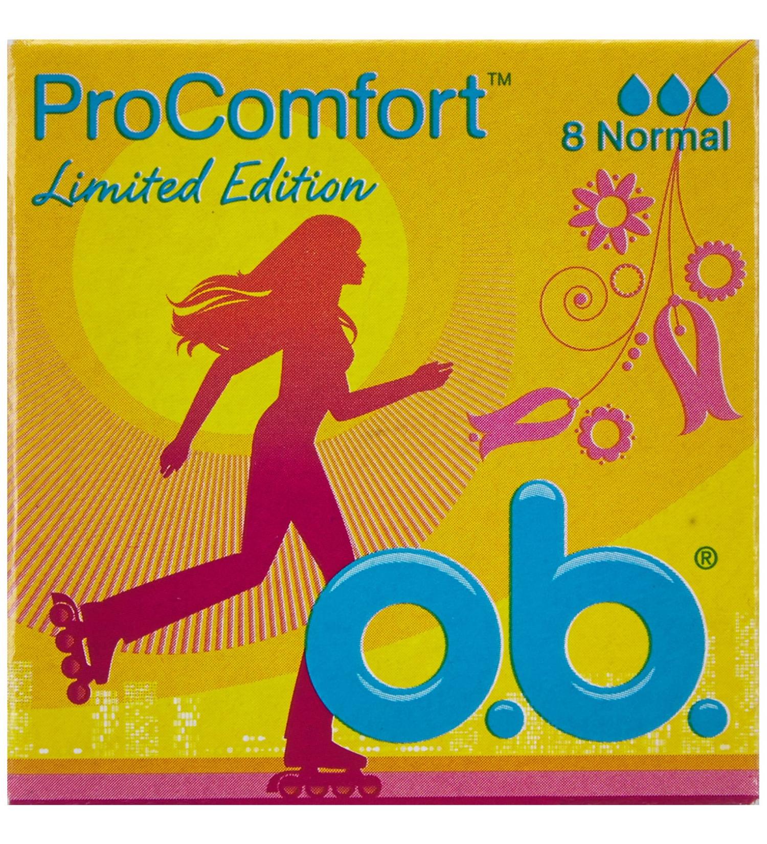 OB ProComfort Normal Tampons - 8 Pieces per Pack Bulk Buy 6 Packs | Buy Online Internationally - Buy Online on GoSupps.com
