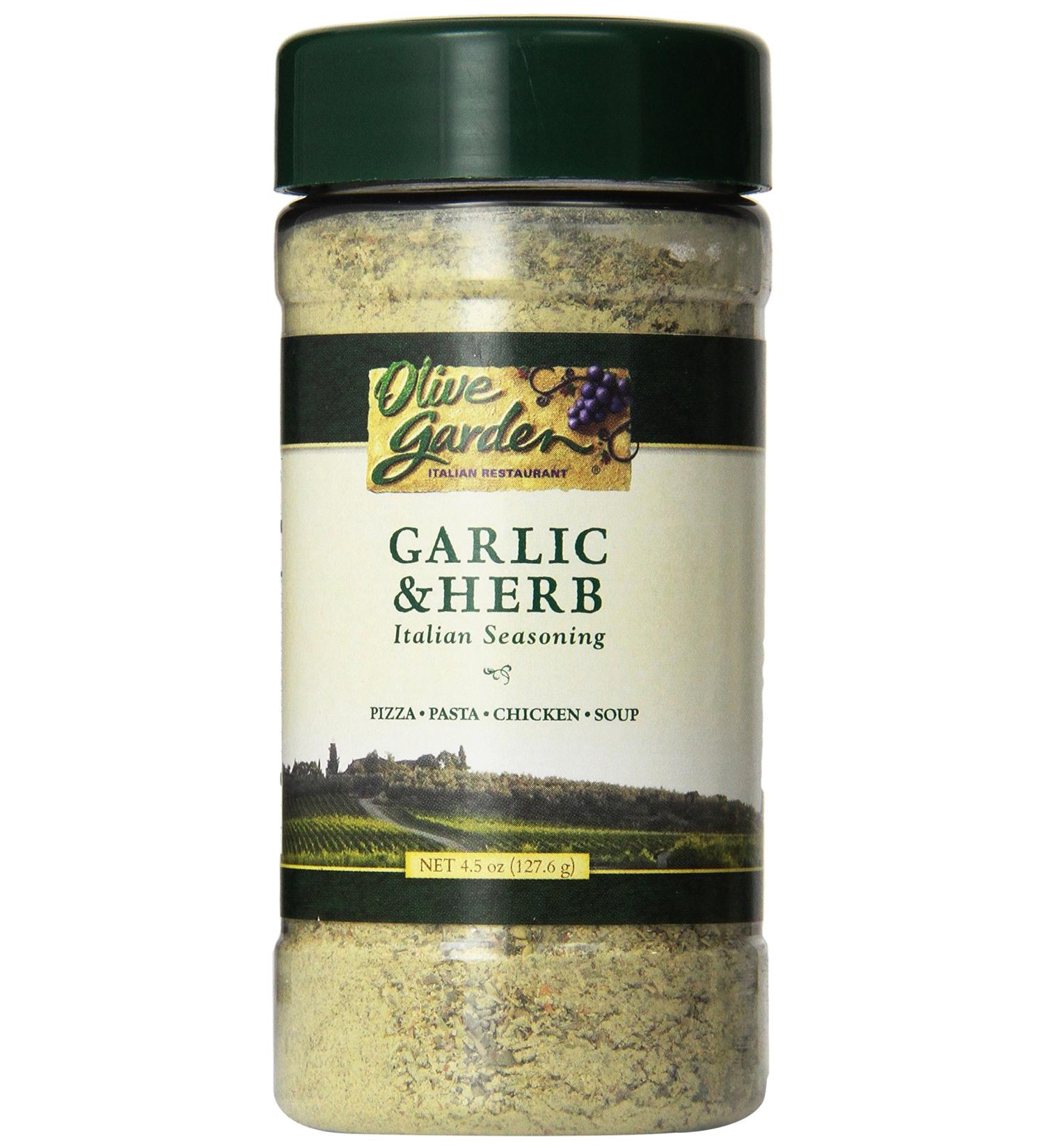 Olive Garden Garlic & Herb Italian Seasoning 4.5oz 3-Pack - Authentic Blend for Italian Cuisine - Buy Online on GoSupps.com
