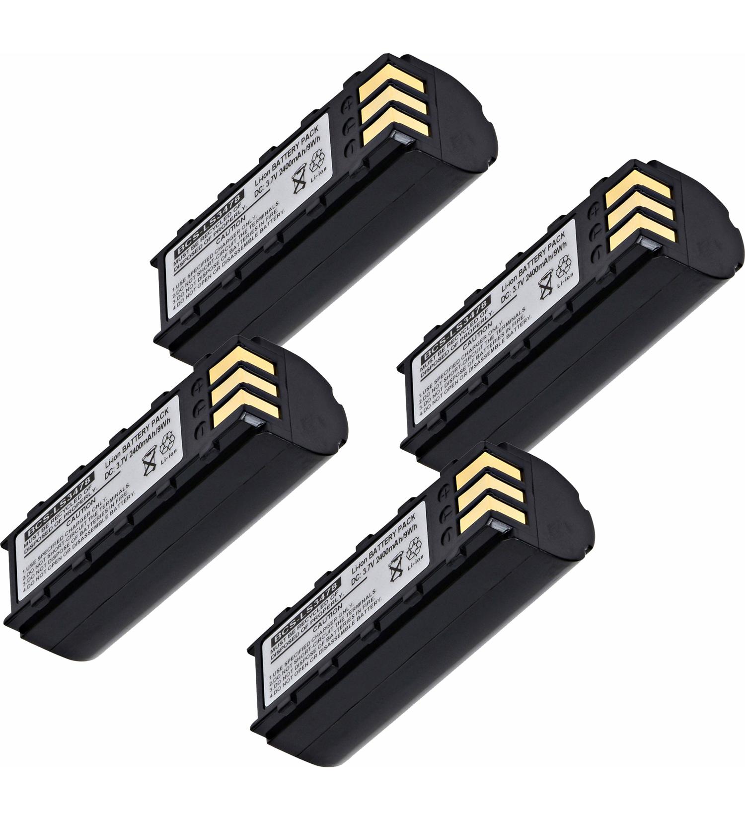 Synergy Digital Replacement Batteries Compatible with Symbol 21-62606-01 Replacement (Li-Ion 3.7V 2300 mAh) combo-pack includes: 4 x BCS-LS3478 Batteries