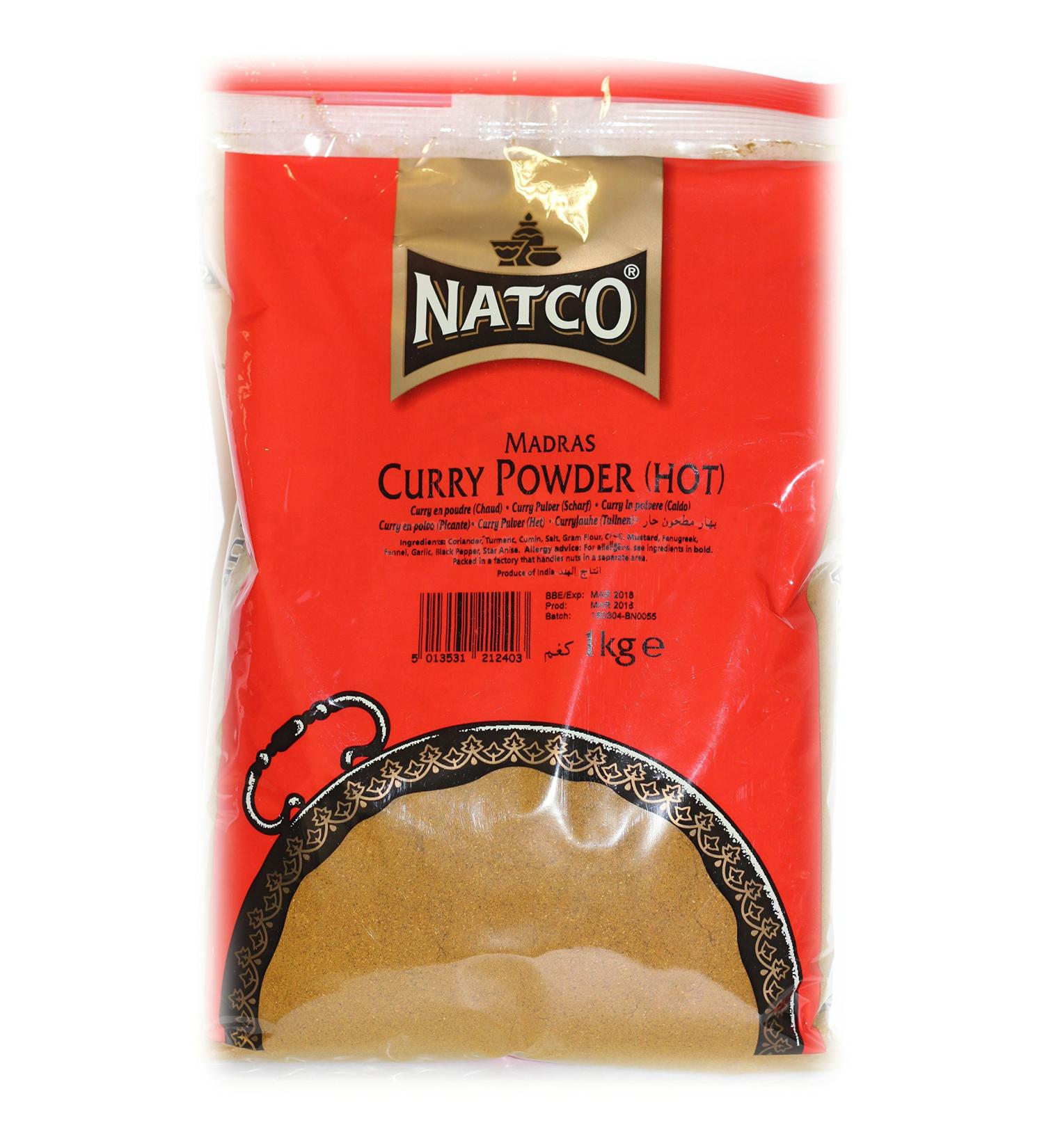 Natco Natco Hot Madras Curry Powder 1kg (Pack of 2)
